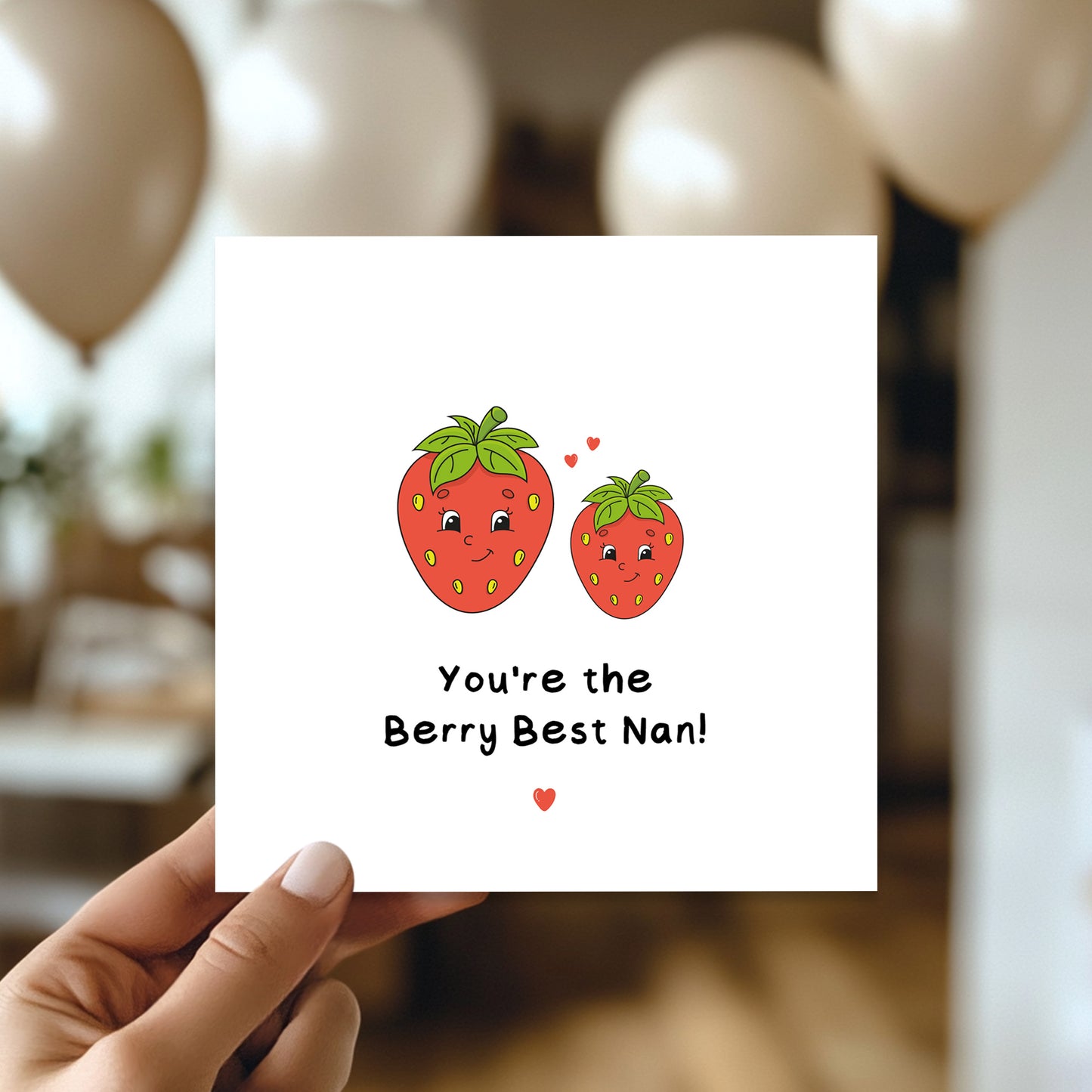 You Are The Berry Best Mum Strawberry Card Mothers Day Card