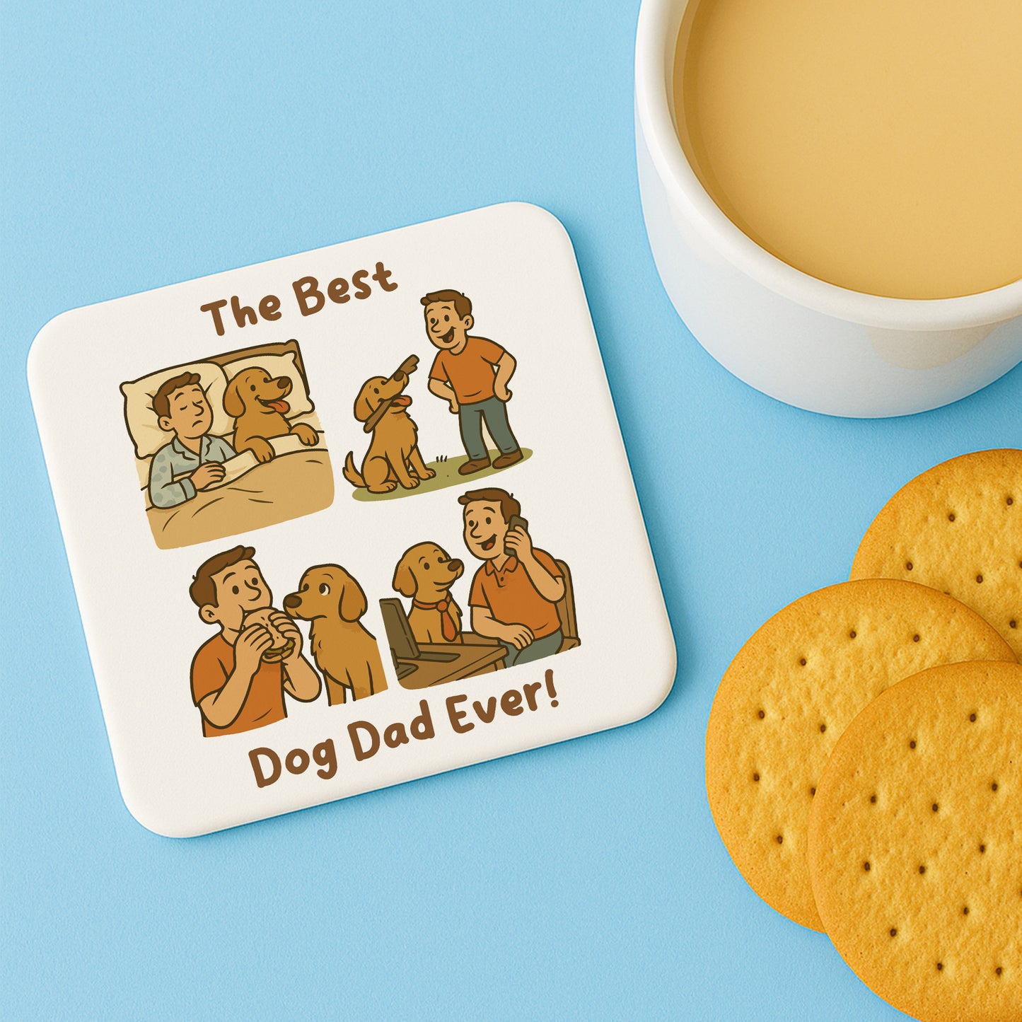 BEST DOG DAD EVER Gift For Fathers Day Gift From The Dog