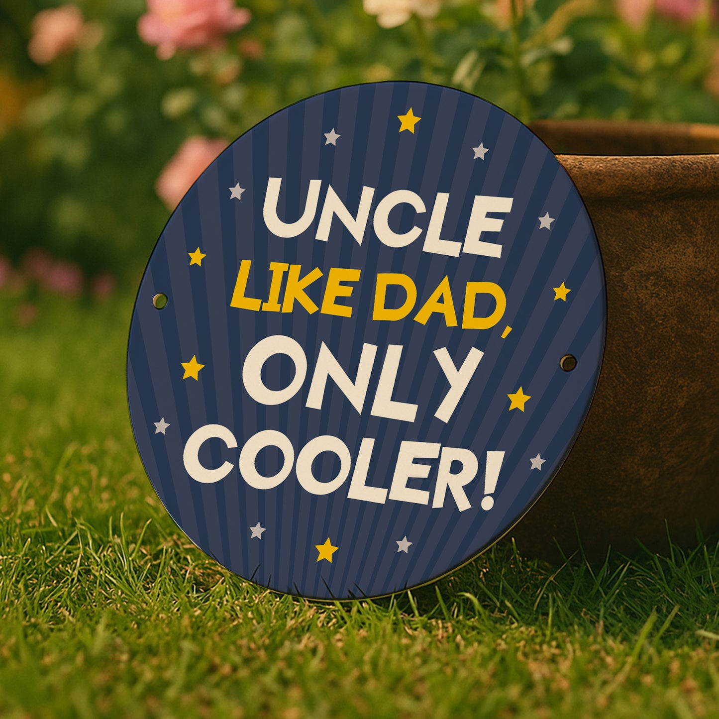 Gift For Uncle For Birthday Like Dad Only Cooler Hanging Sign