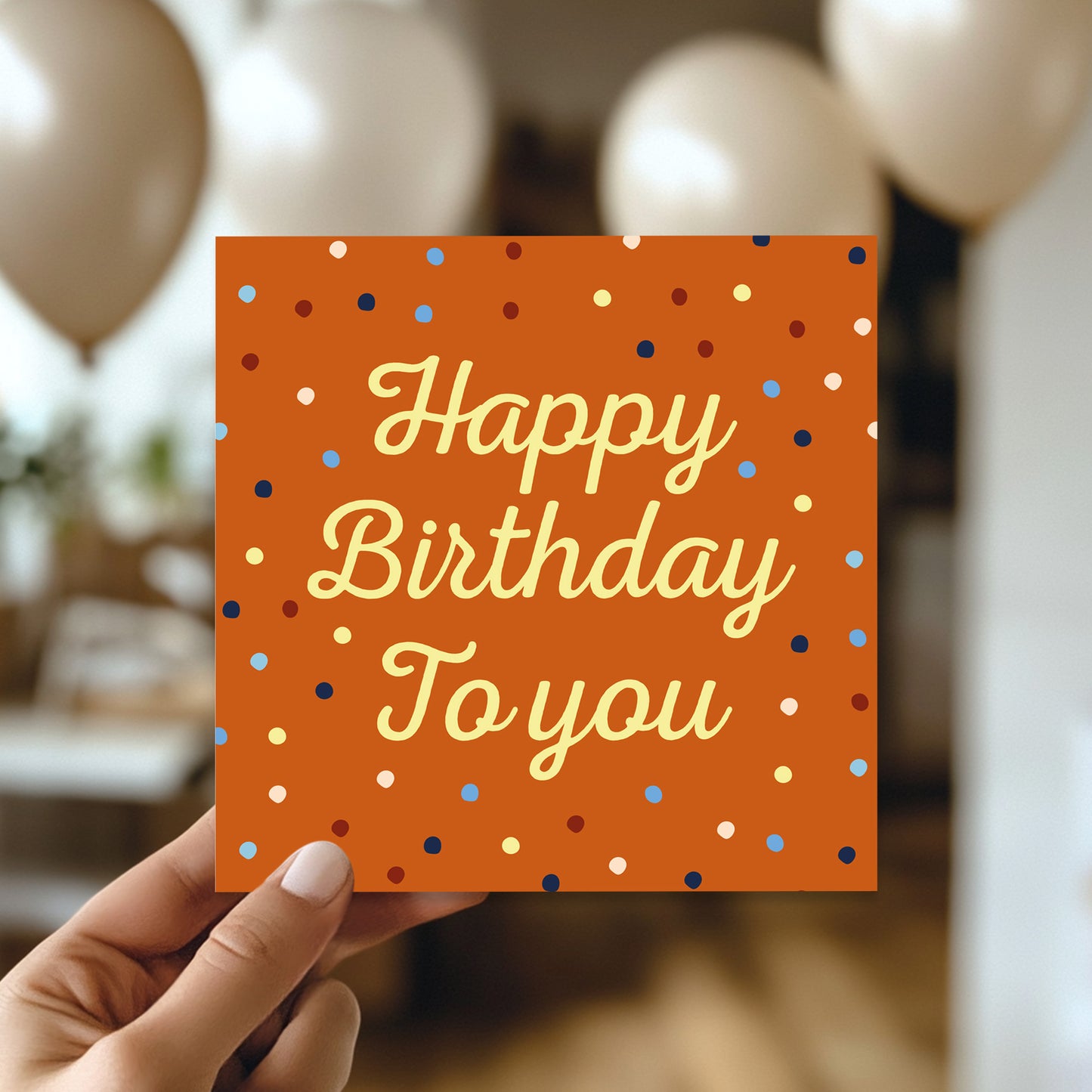 Birthday Cards For Her With Envelope Polka Dot Happy Birthday