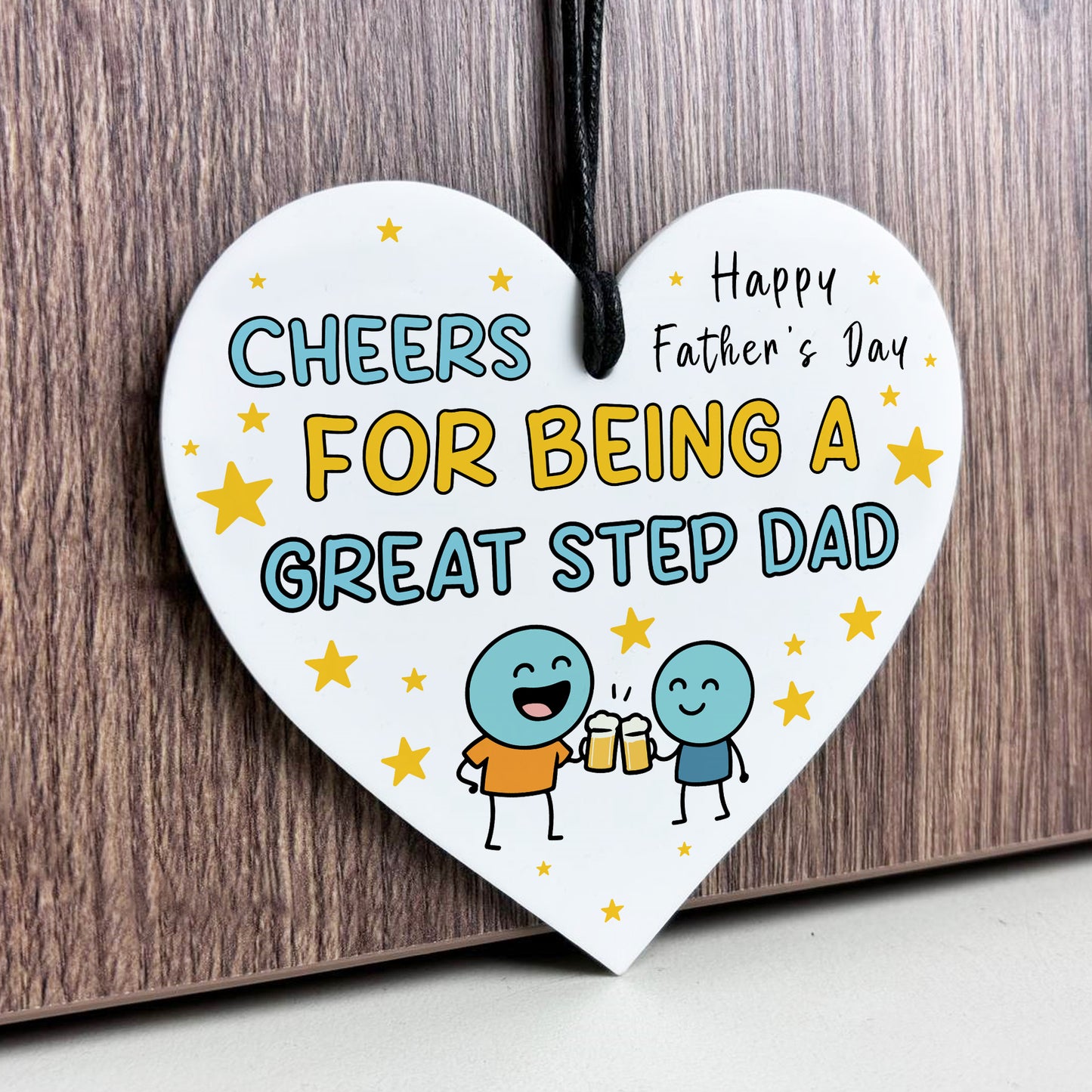 Cheers For Being A Great Step Dad Funny Fathers Day Gift