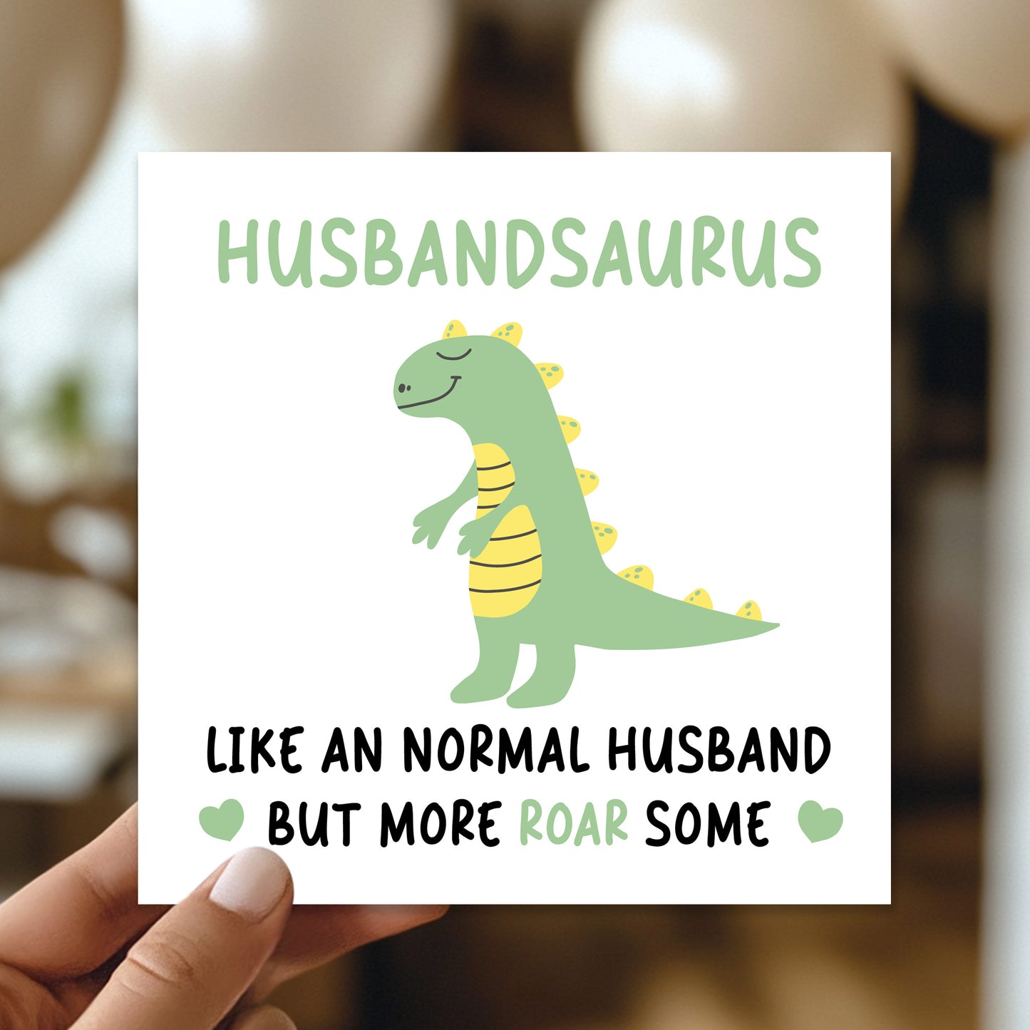 Husband Birthday Card for Him Husbandsaurus Card For Anniversary