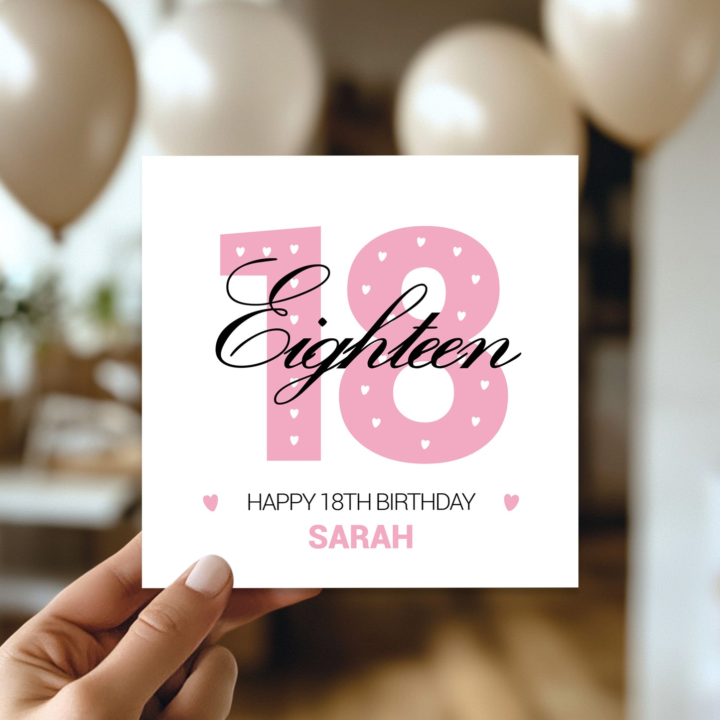 PERSONALISED 18th Birthday Card For Daughter Granddaughter Niece