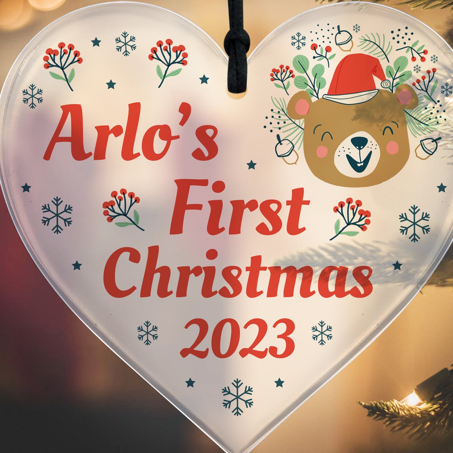 Personalised Baby First Christmas Bauble Child 1st Christmas