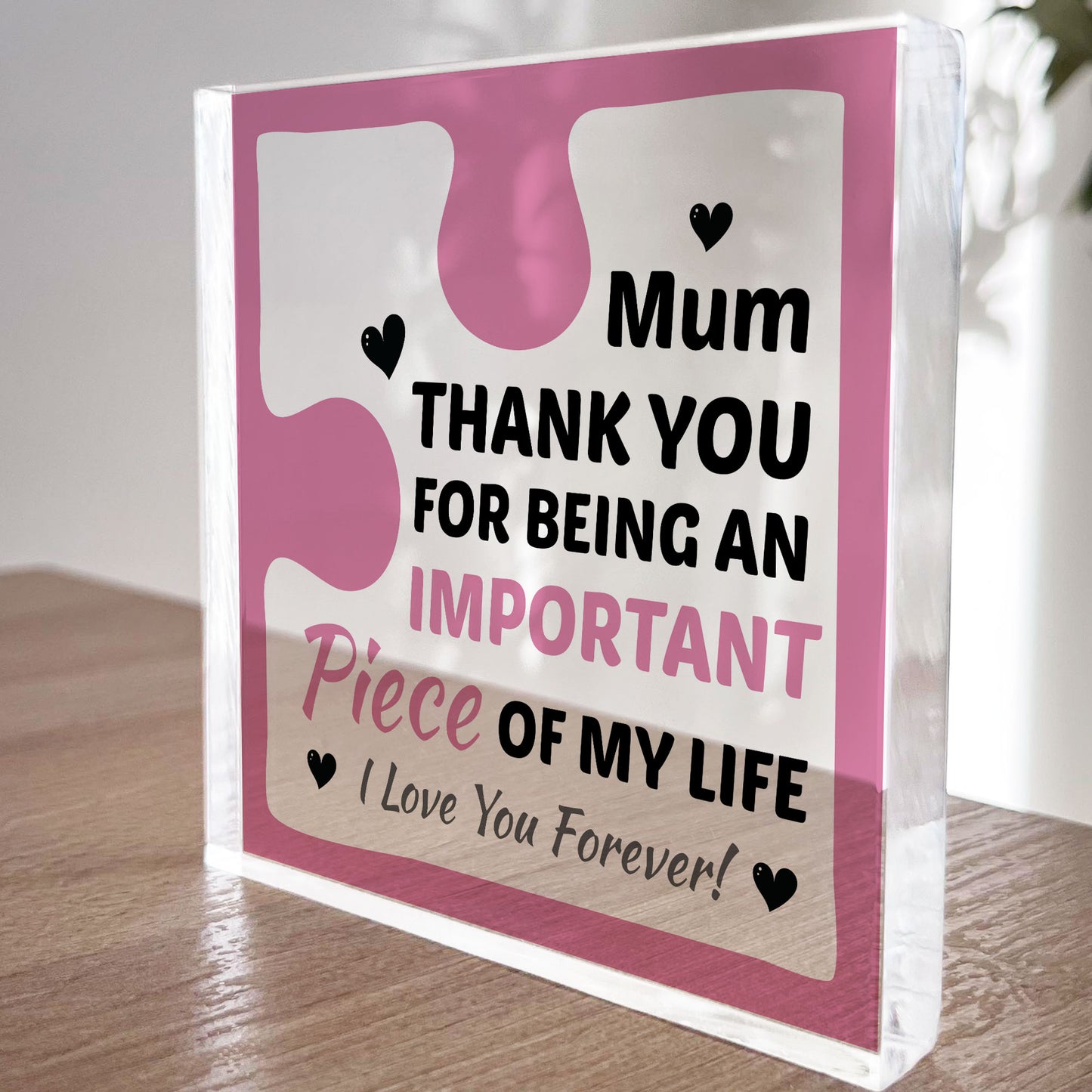 Birthday Gifts for MUM Acrylic Block Puzzle MUM BIRTHDAY GIFT