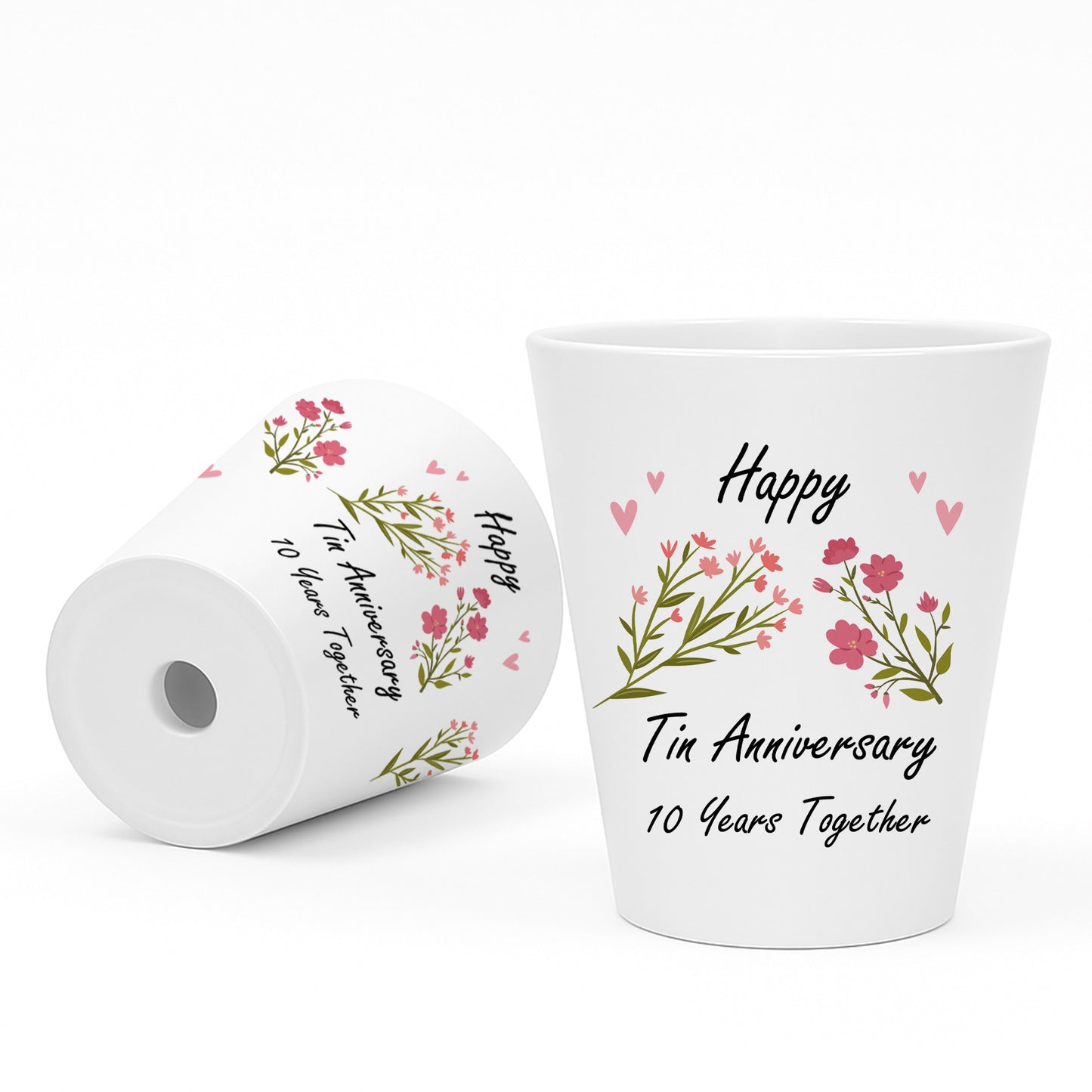 10th Wedding Anniversary Gifts For Wife Couple Gift Plant Pot