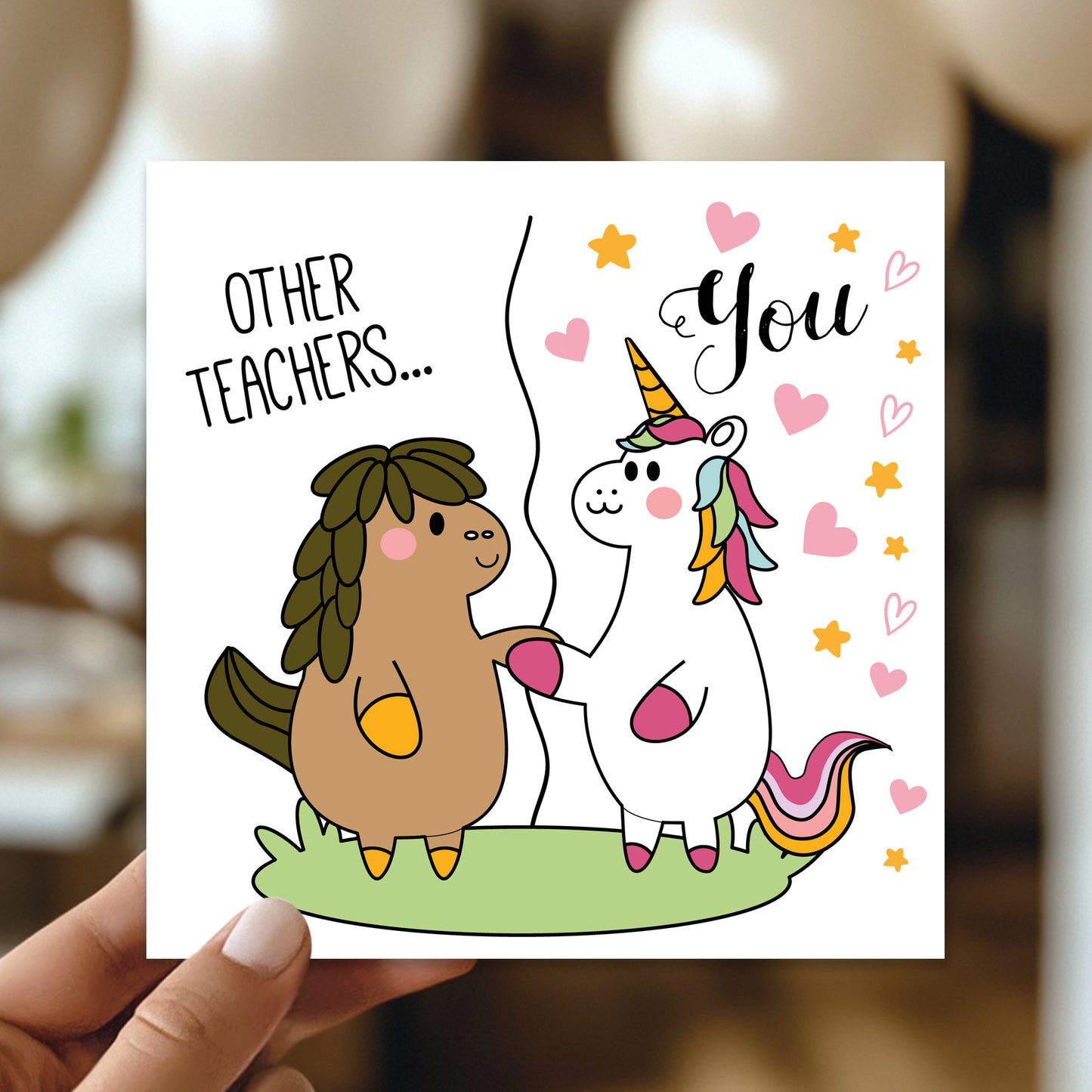 Funny Teacher Thank You Cards End of Term Leaving Card