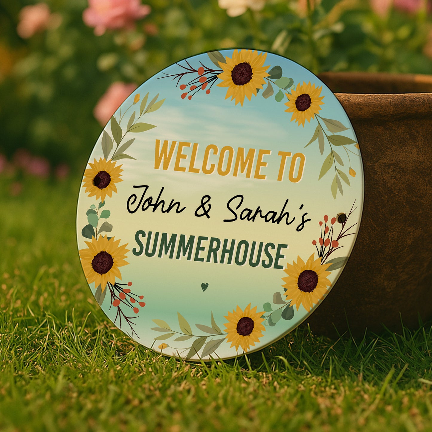 Personalised Welcome To Any Name's Summerhouse Sign For Garden