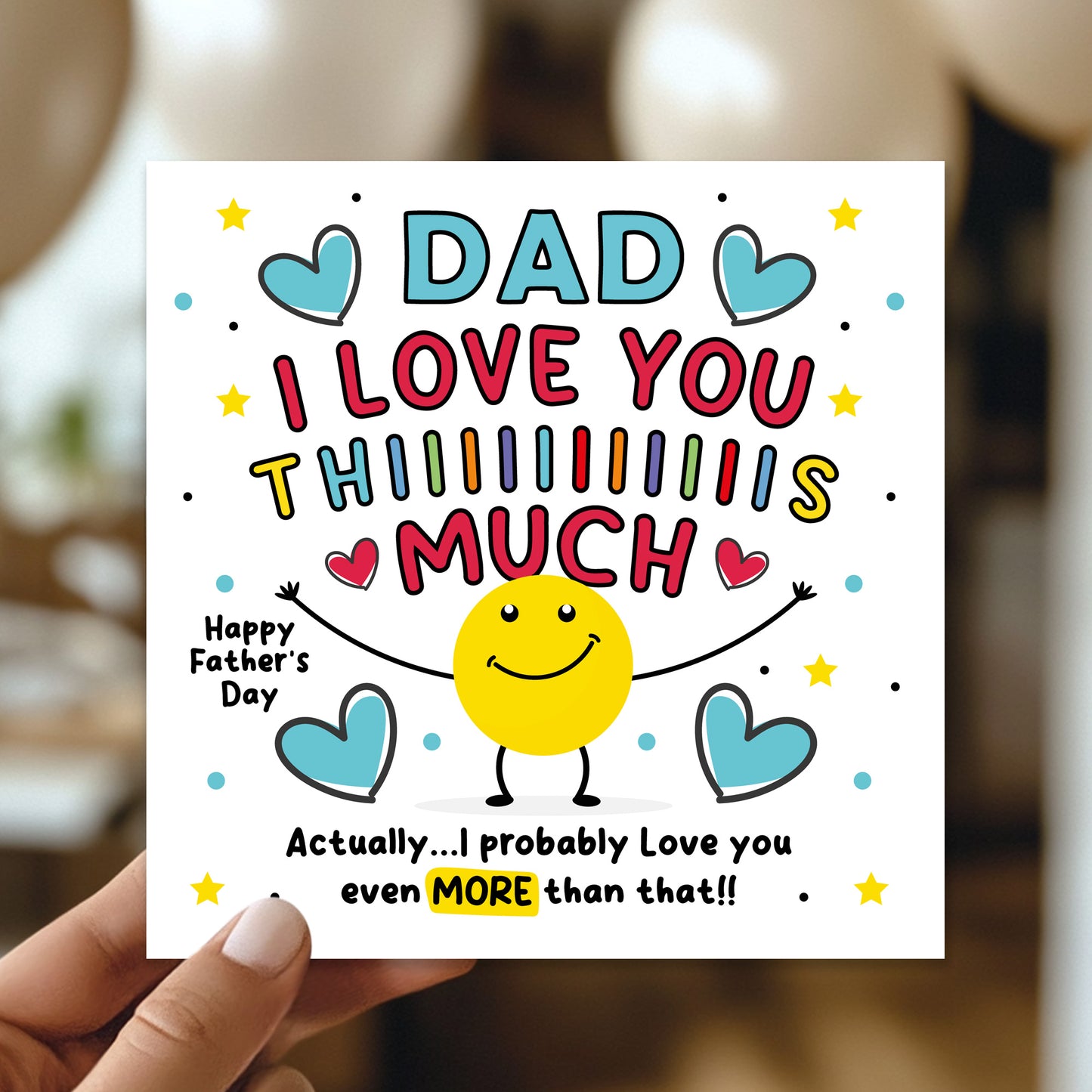Fathers Day Card For Dad Happy Father's Day Card For Dad