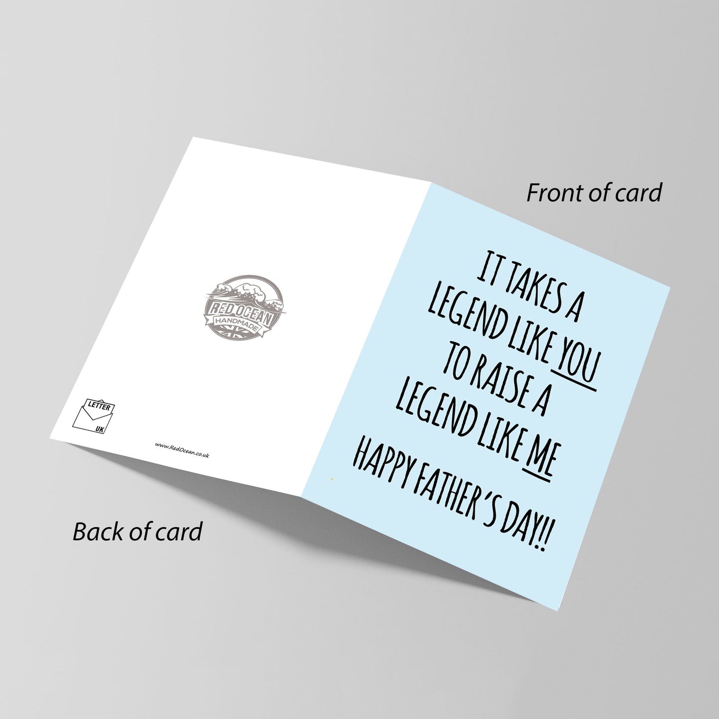 Funny Fathers Day Cards for Dad Card from Son Daughter Legend