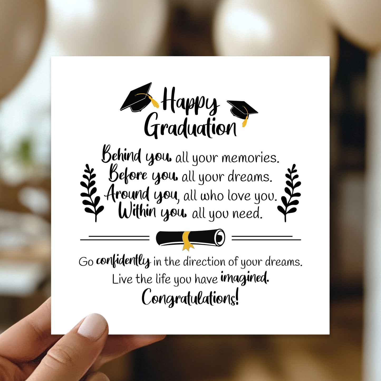 Happy Graduation Card For Daughter Son Grandson Granddaughter