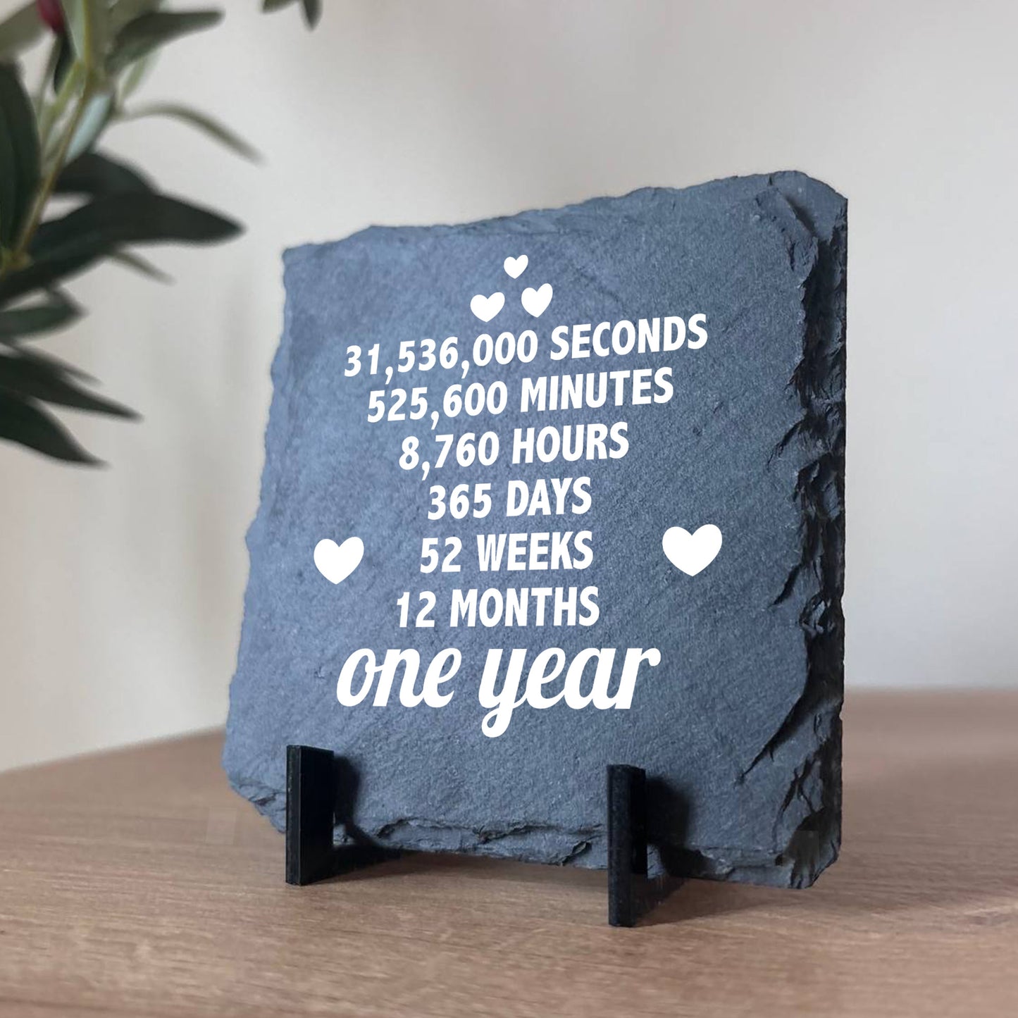 1st Anniversary Gift For Husband Wife SLATE Sign Novelty 1 Year