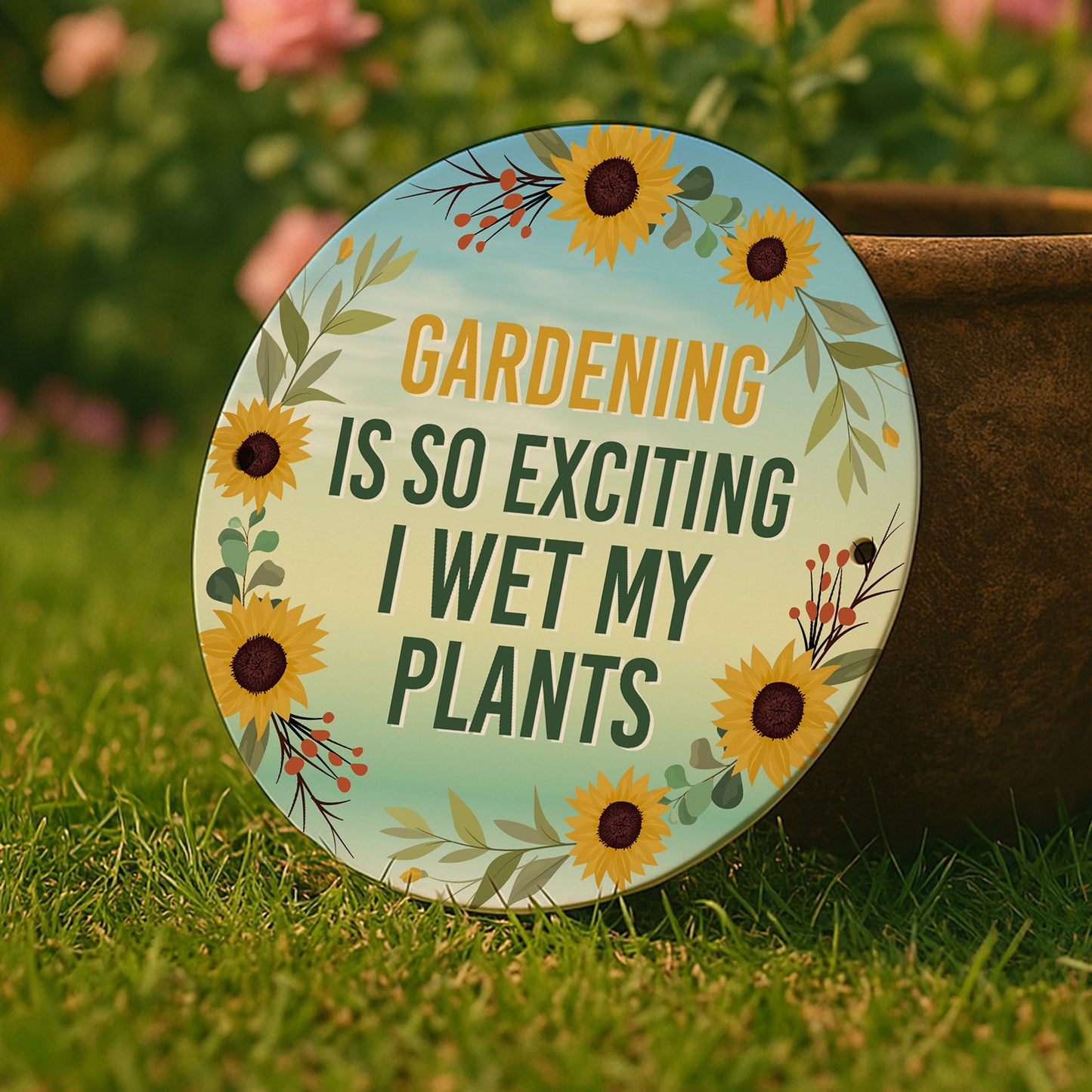 Funny Novelty Garden Sign For OutsideGardening So Exciting