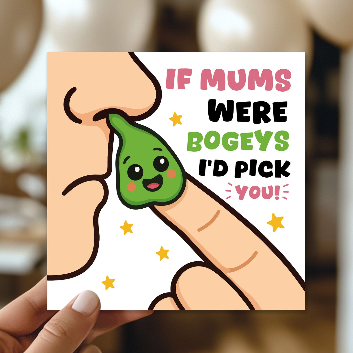 Funny Card For Mum For Birthday BOGEY ID PICK YOU Card