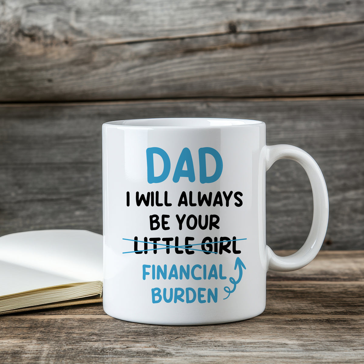 Funny Dad Mug Gift From Daughter Novelty Father's Day Gifts