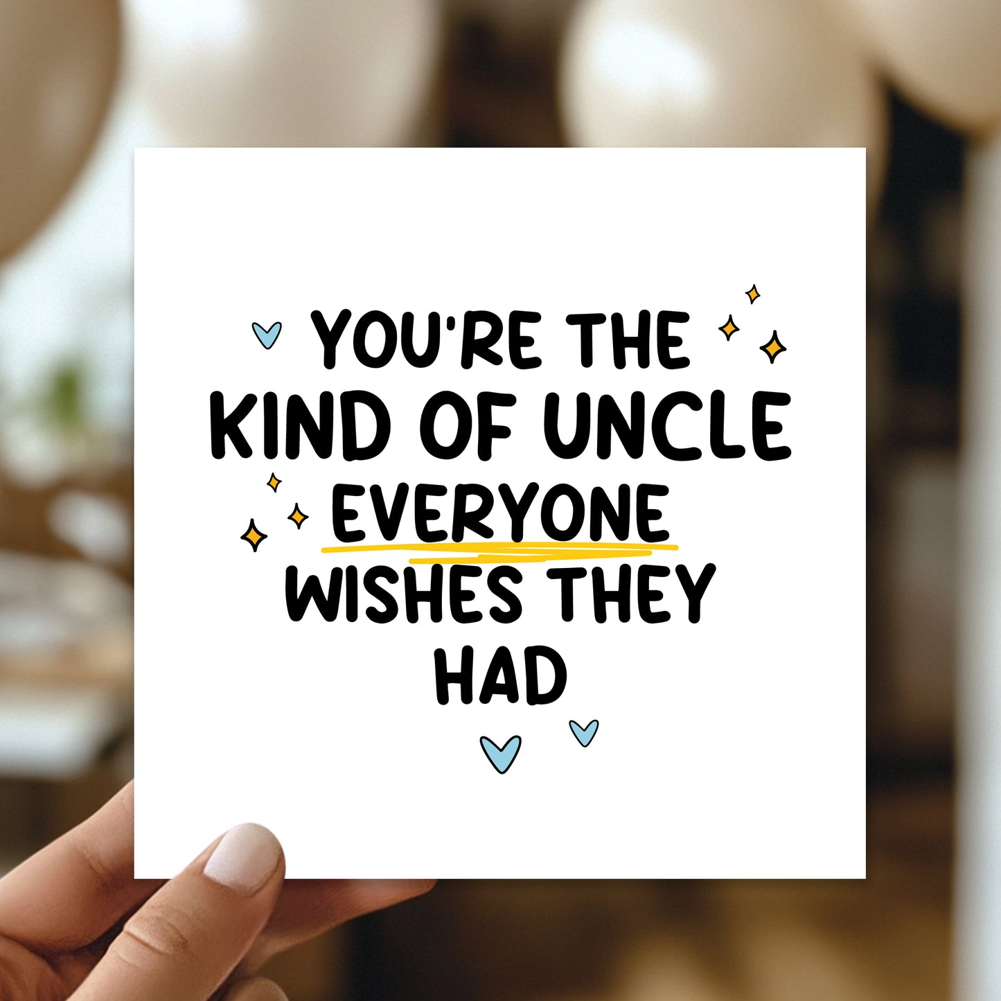 Thank You Card For Uncle Everyone Wishes They Had Card