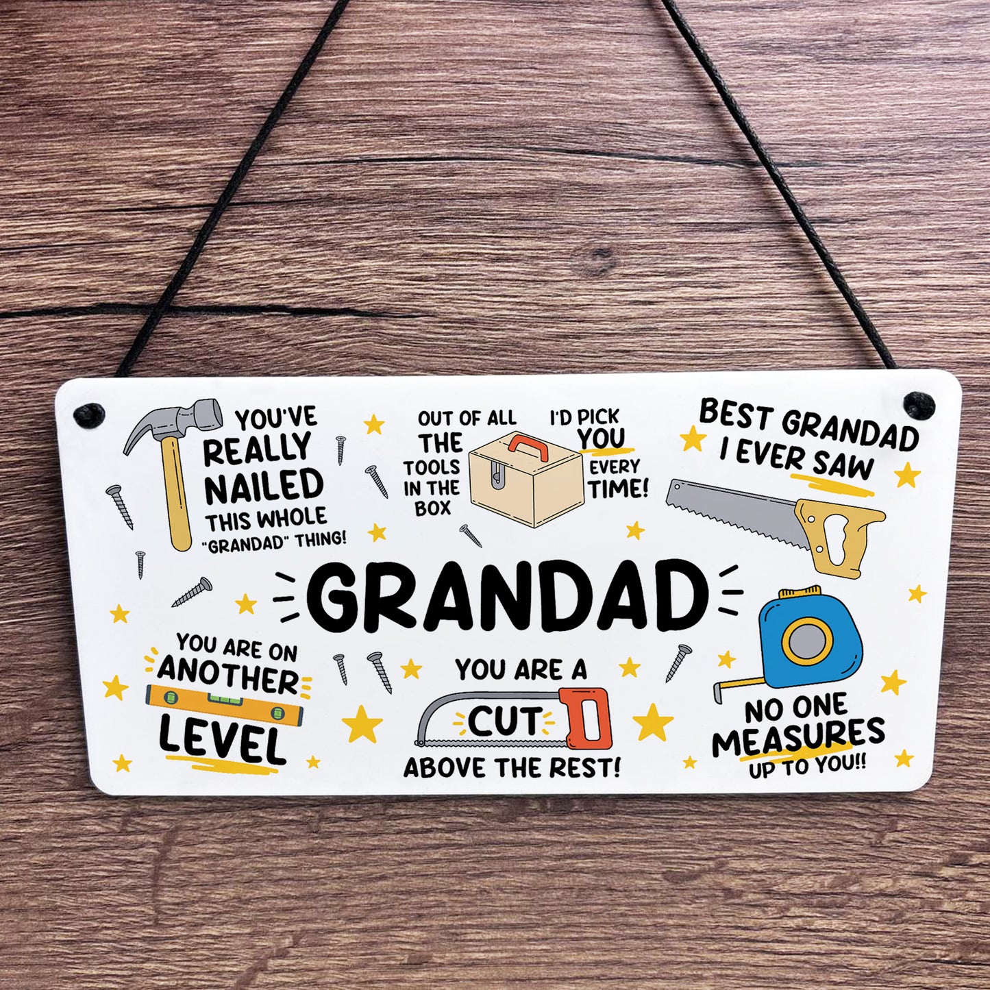 Funny Grandad Plaque Gift For Fathers Day Birthday Gift
