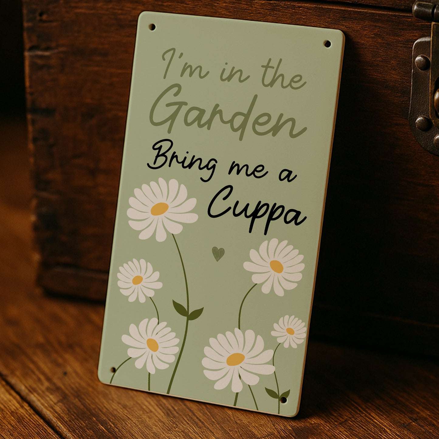 Novelty Garden Sign For Outside IM IN THE GARDEN Sign For Wall