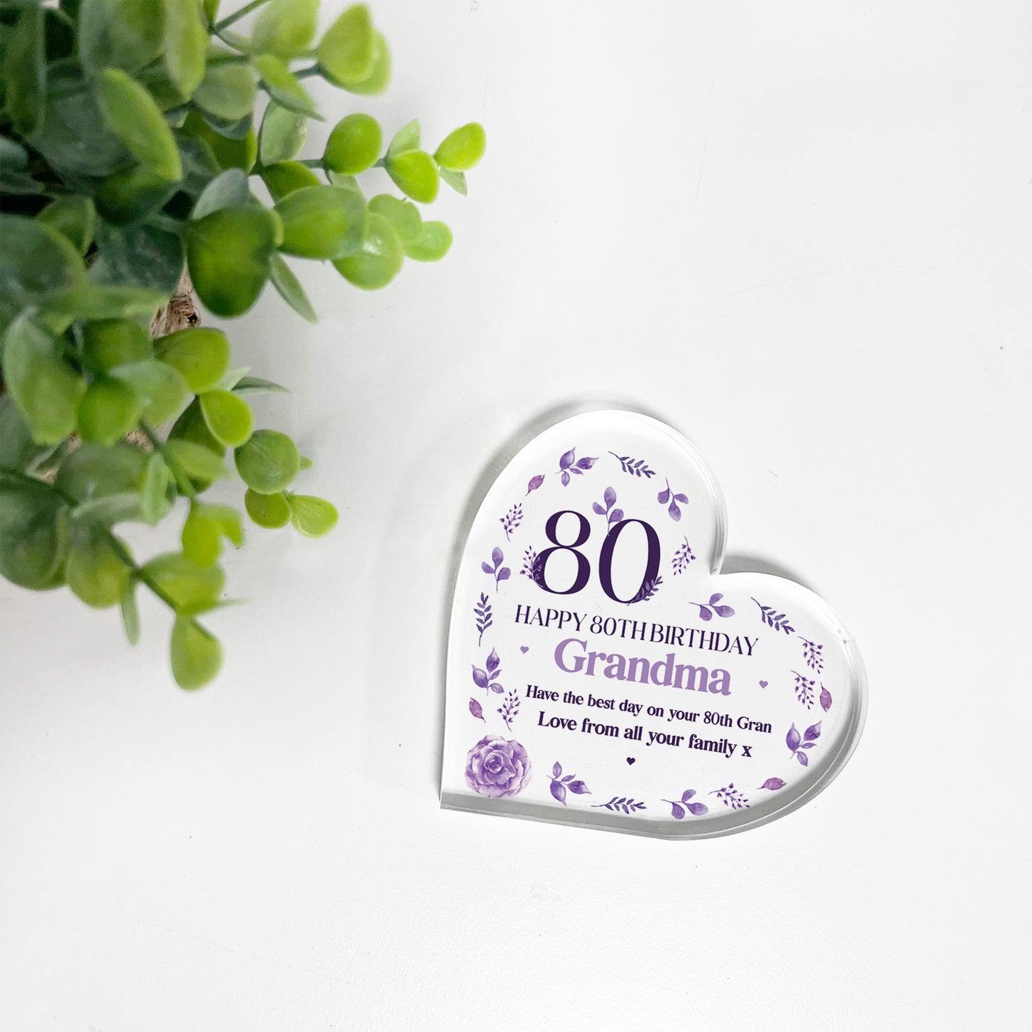 Personalised Happy 80th Birthday Gift For Mum Nan Nanny Grandma