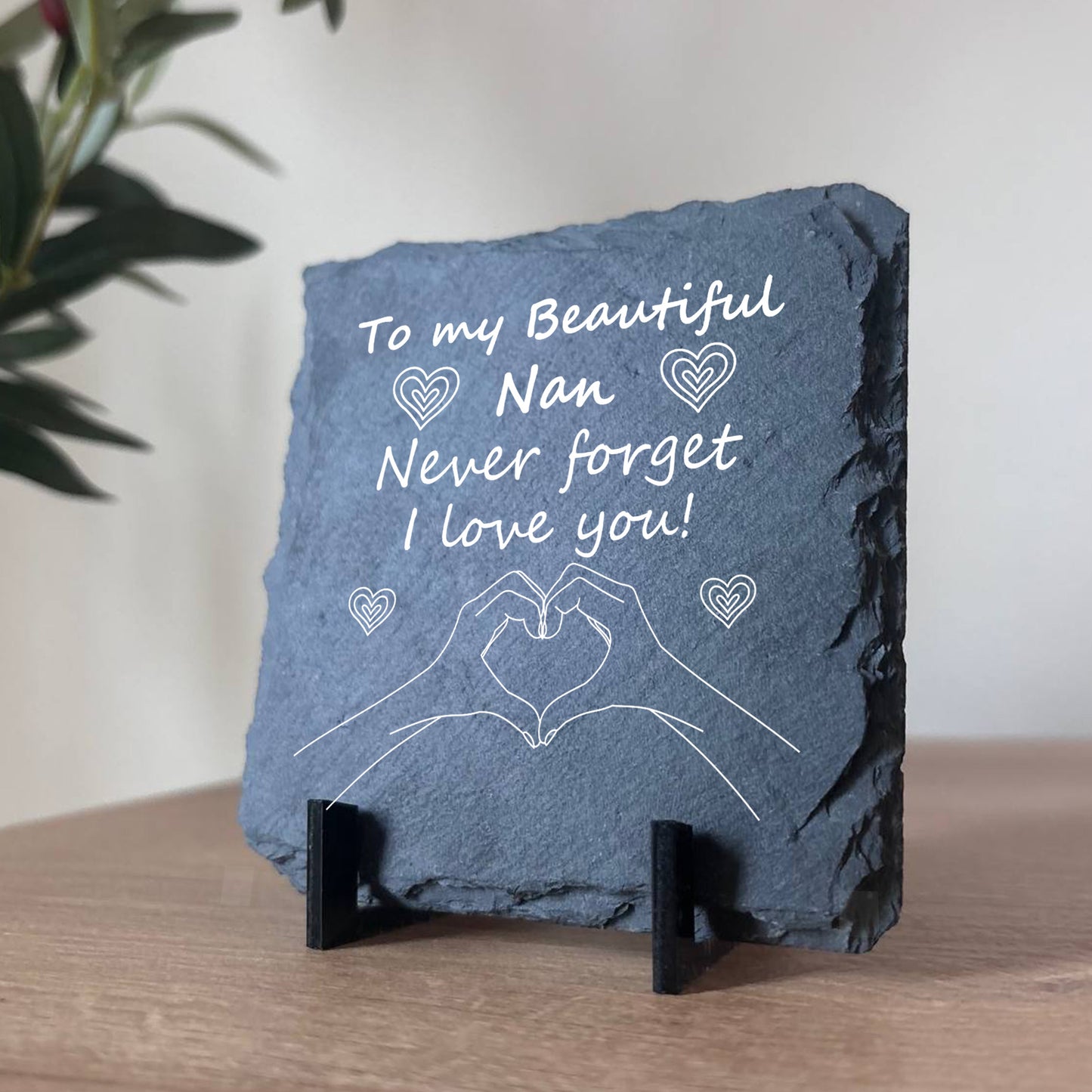 Never Forget I Love You Nan Gift Slate Sign Nan Gift Birthday
