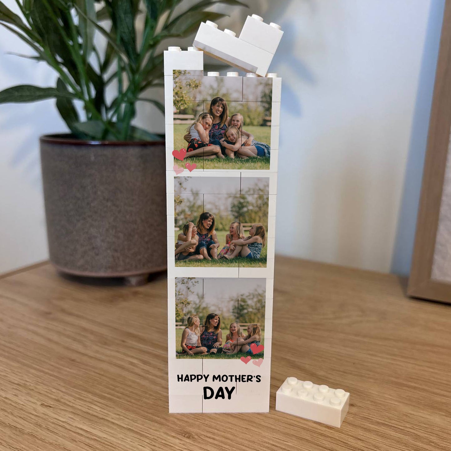 Personalised Mothers Day Gift Photo Building Block Mum Gifts