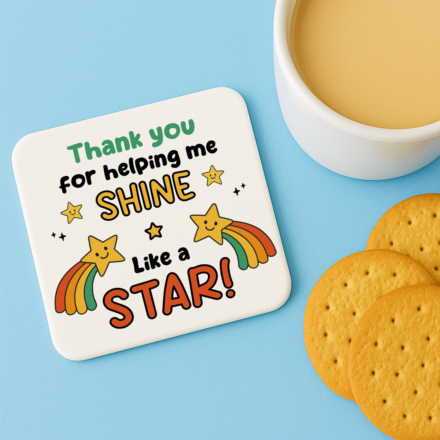 Teacher Keepsake Helping Me Shine Coaster Teacher Appreciation