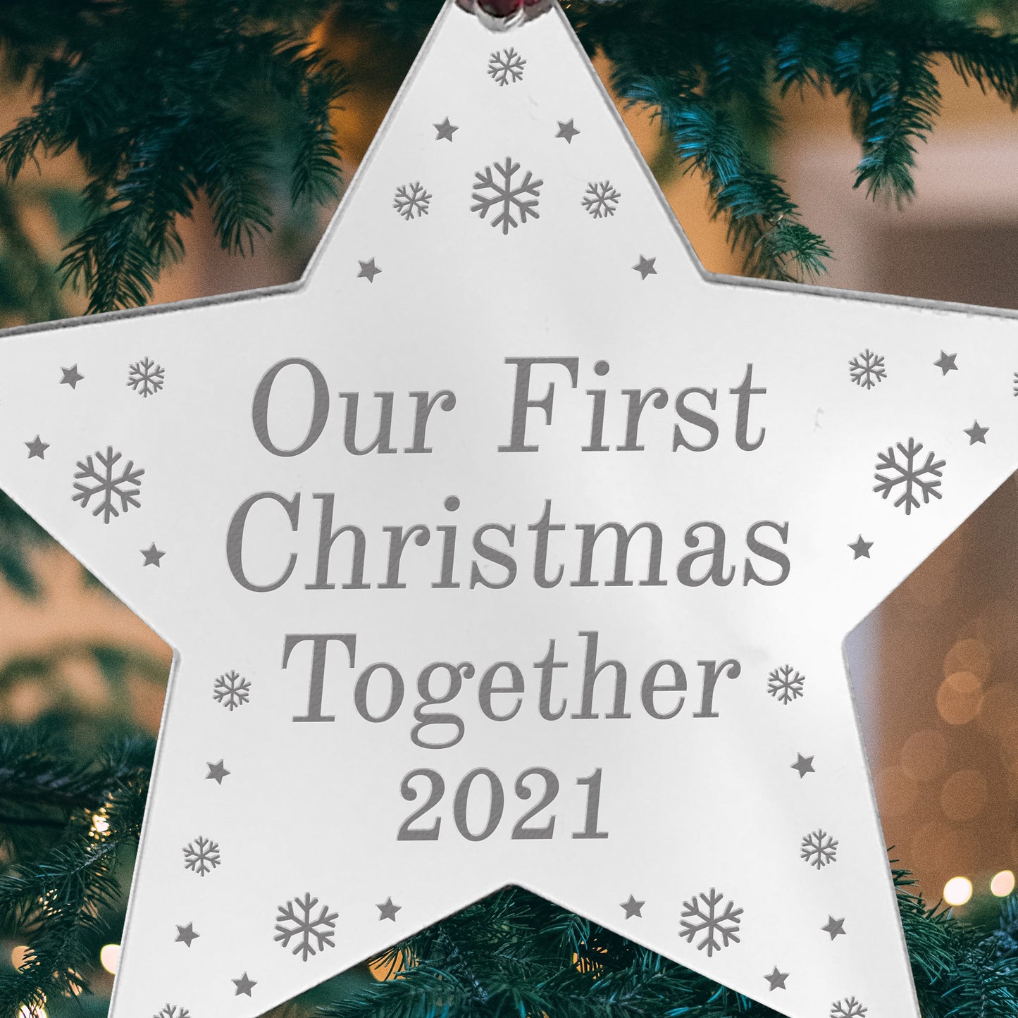 First Christmas Together Decoration Personalised Tree Decoration