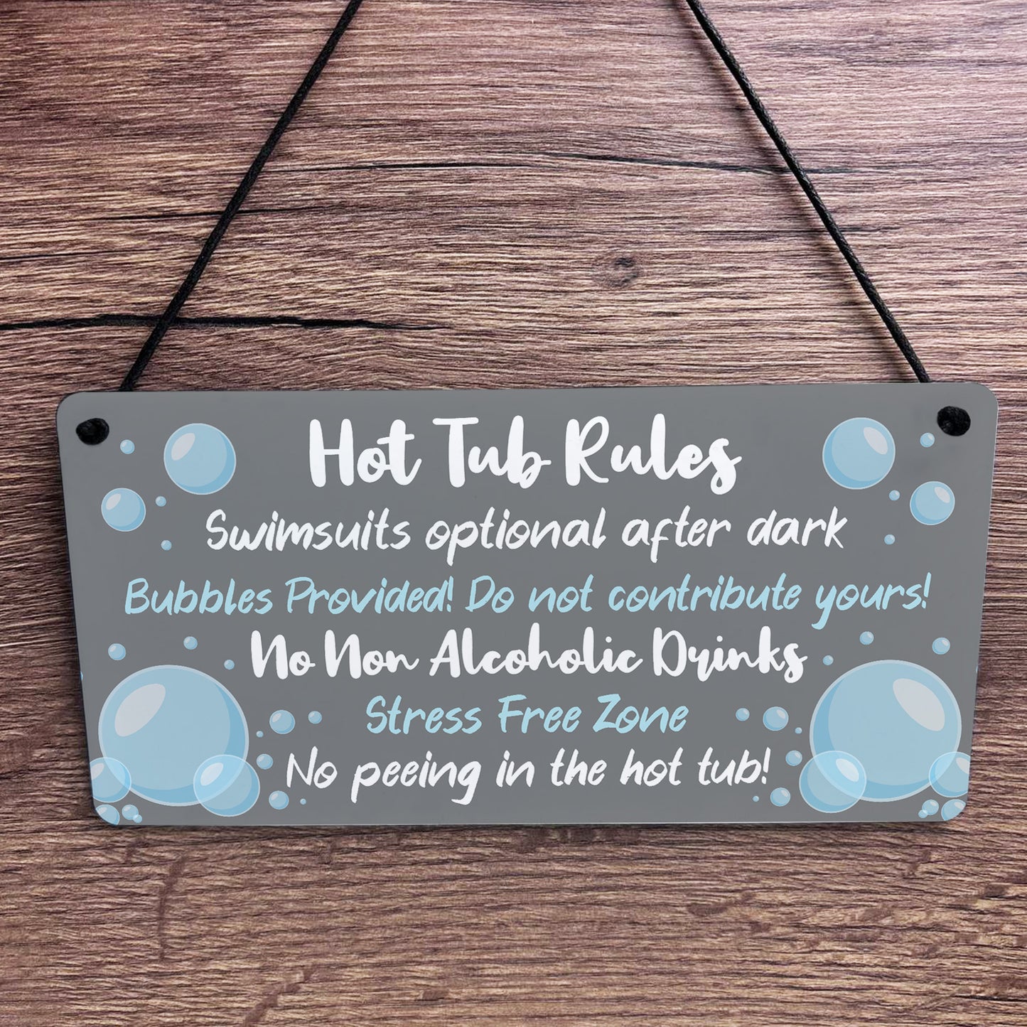 Hot Tub Sign For Outside Hanging Shed Plaque Yard Summerhouse