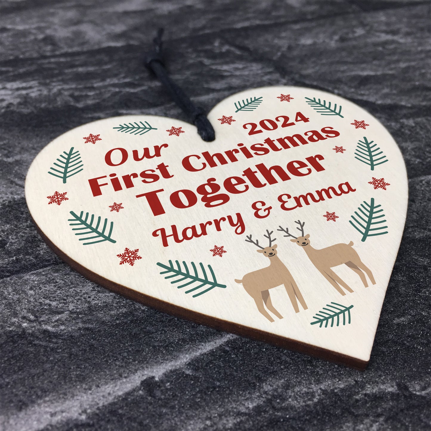Personalised First Christmas Together Bauble Couple Tree Decor