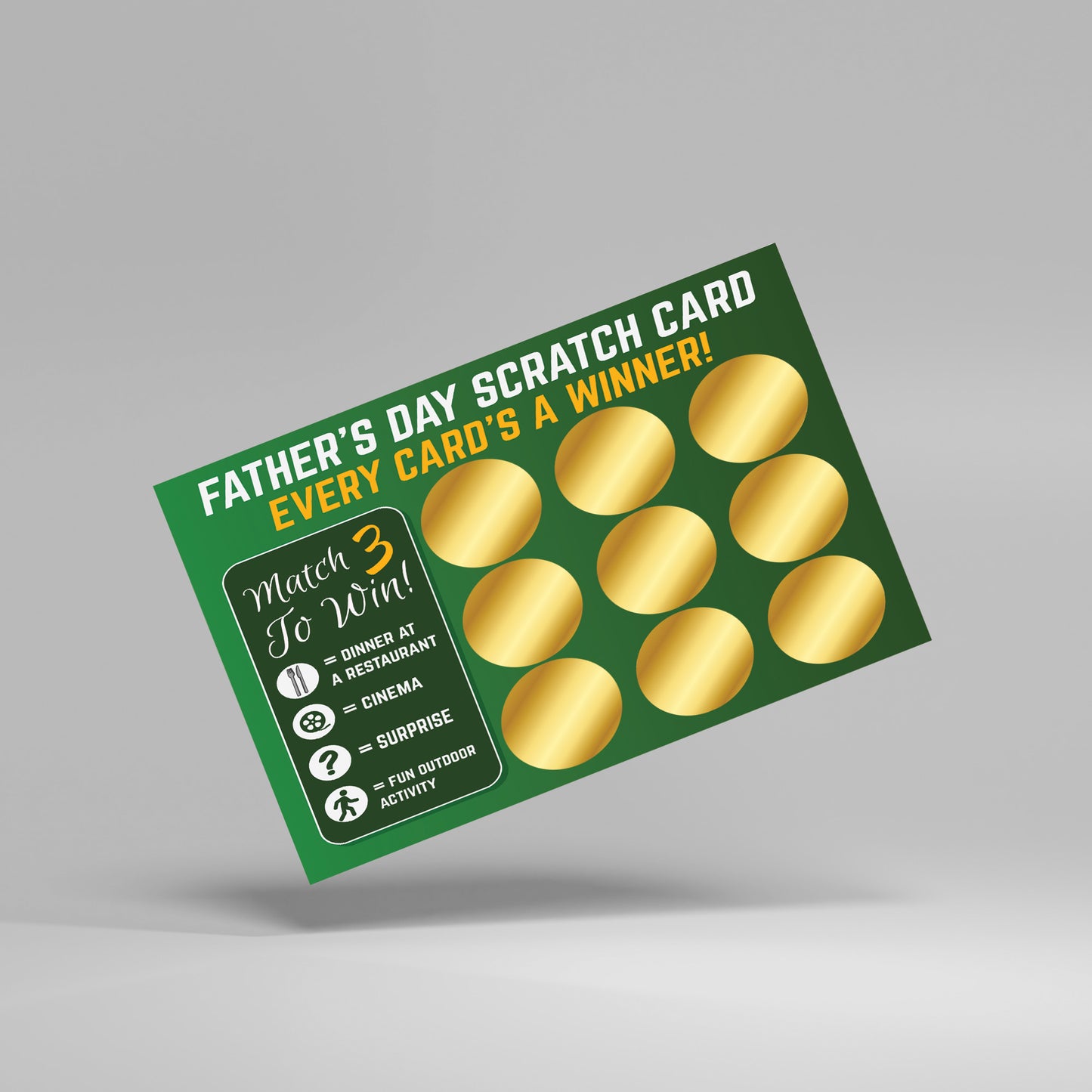Father's Day Scratch Card Novelty Gift For Dad Gift For Him Men
