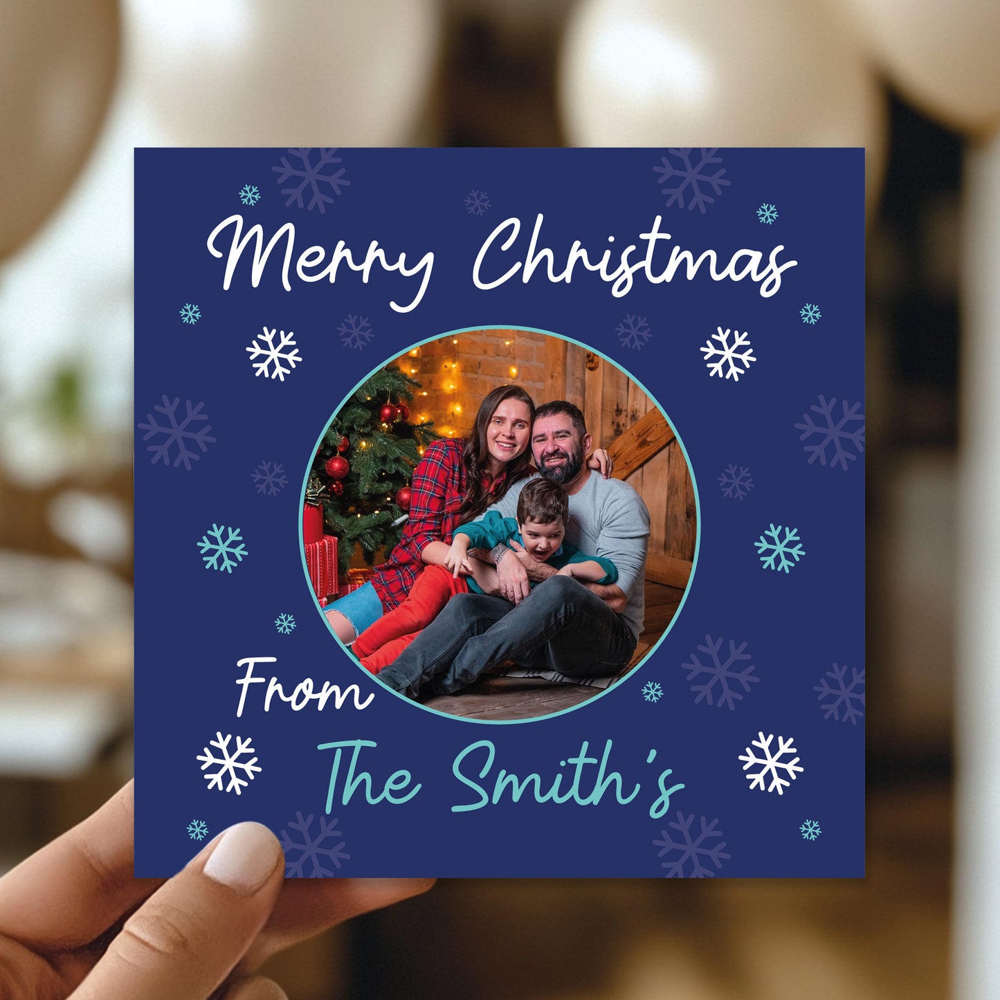 Personalised Photo Christmas Card For Family and Friends
