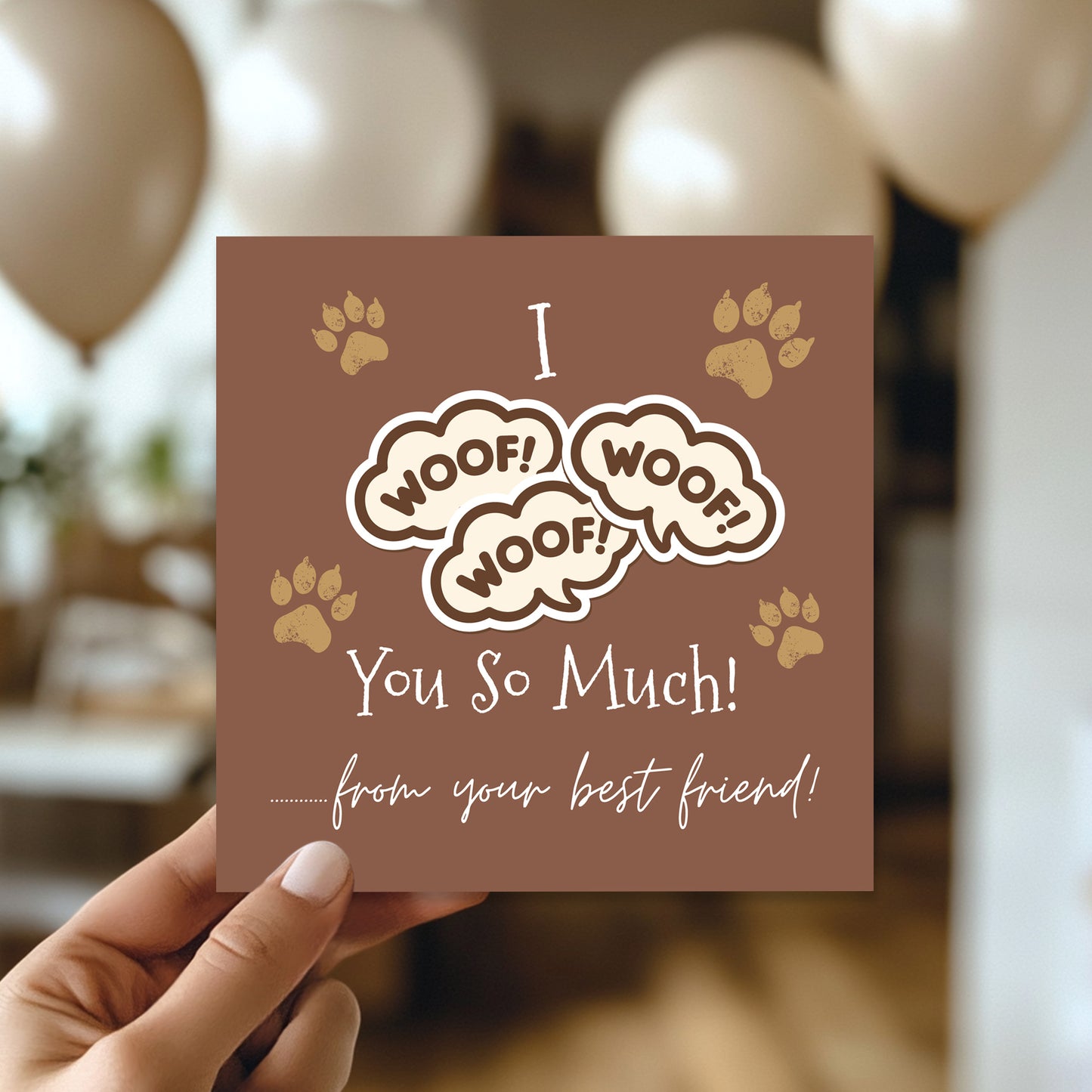 Funny Card from The Dog Birthday Card for Dog Owner Card