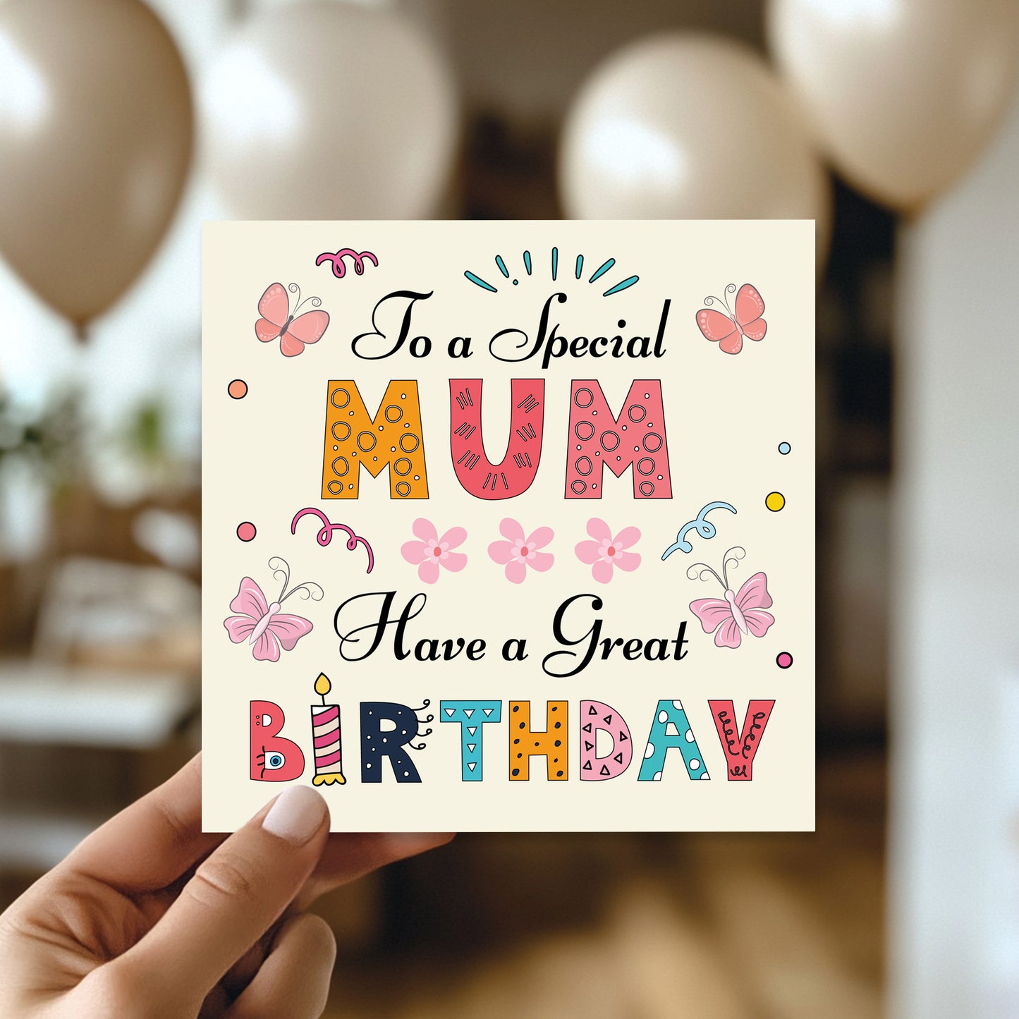 Mum Birthday Card Birthday Card For Mum Card From Son Daughter