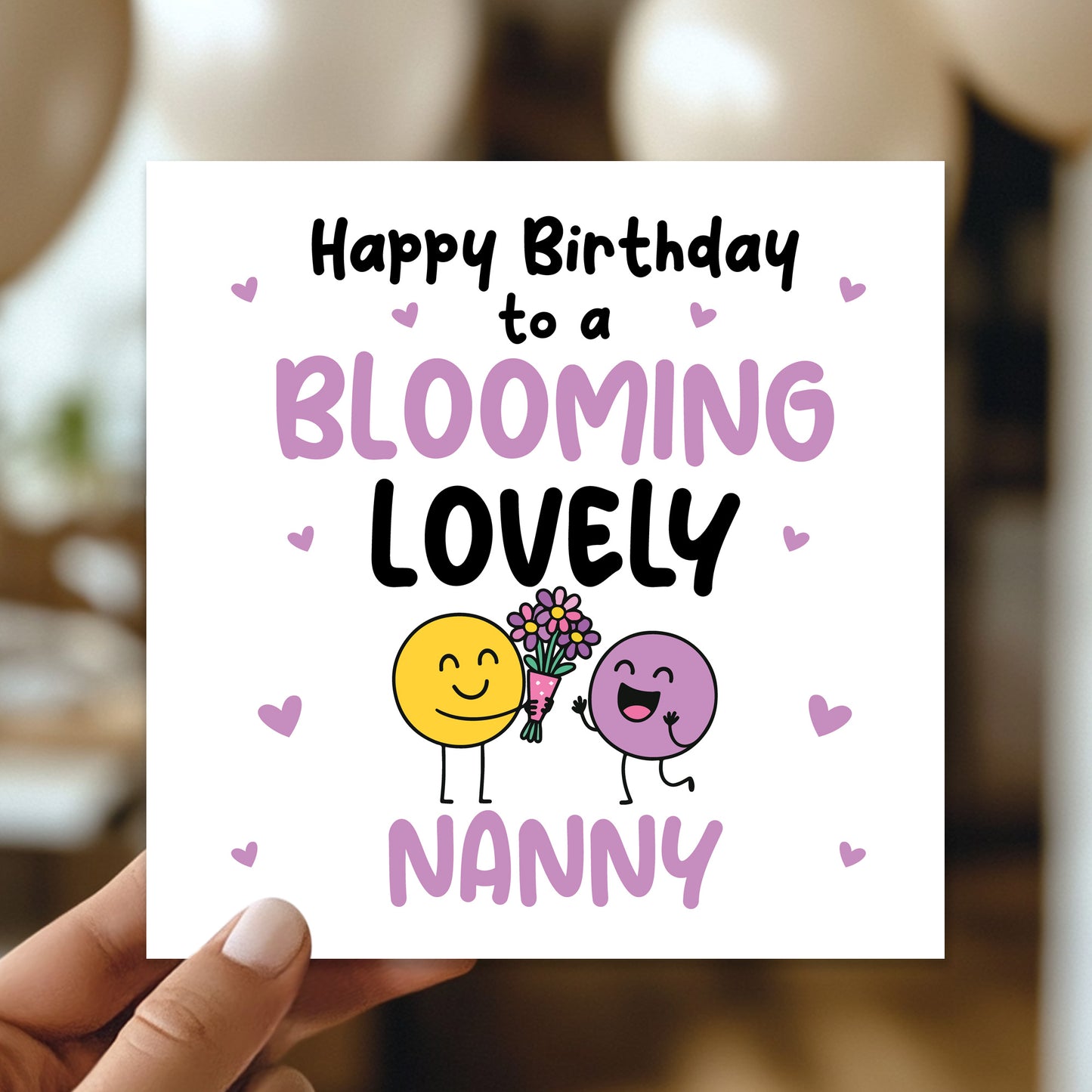 Happy Birthday Card For Nanny Blooming Lovely Nanny