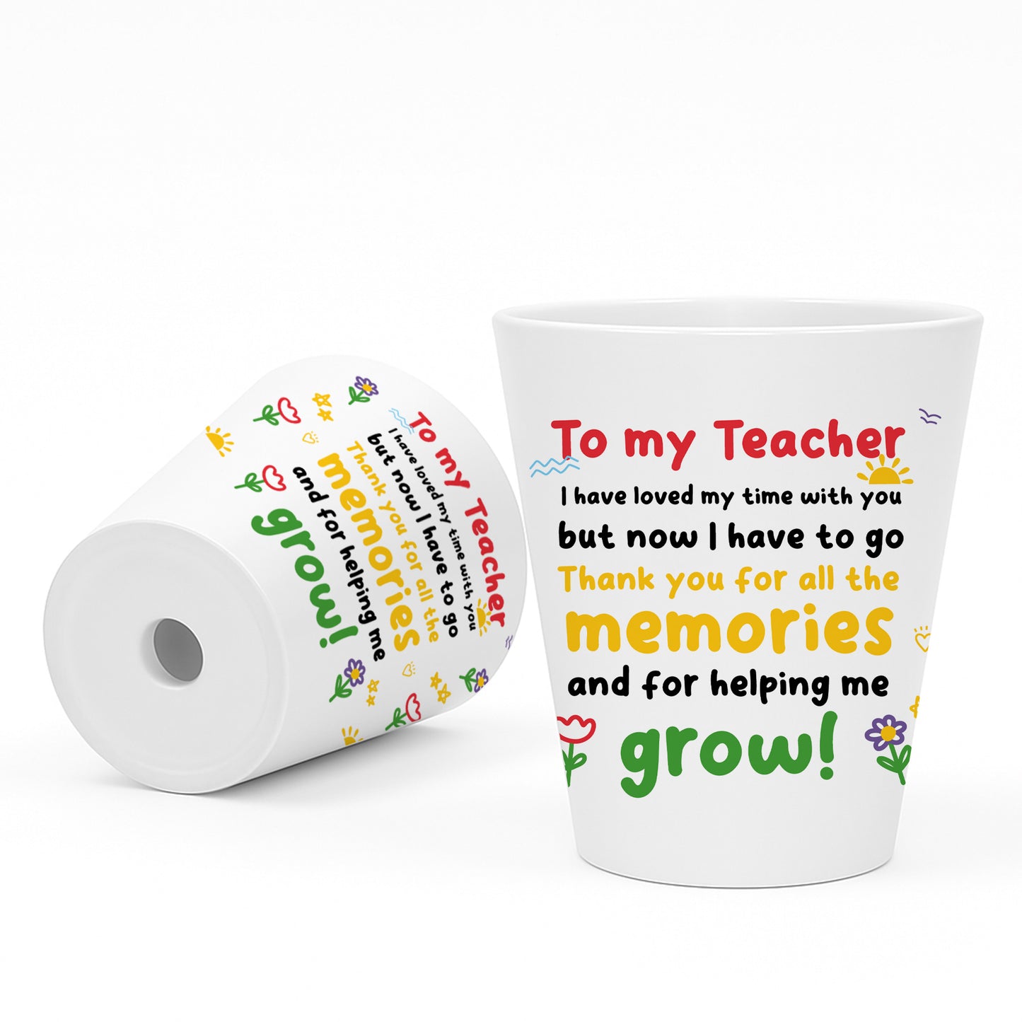 Teacher Gifts 10cm x 9cm Plant Pot Gifts for Teacher Leaving