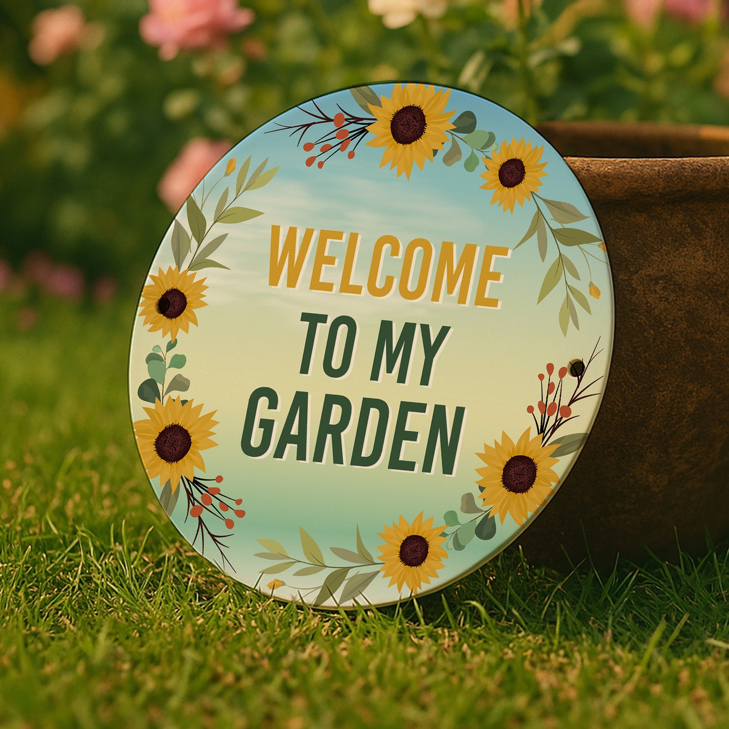 Novelty Garden Sign For Outside WELCOME TO MY GARDEN Plaque