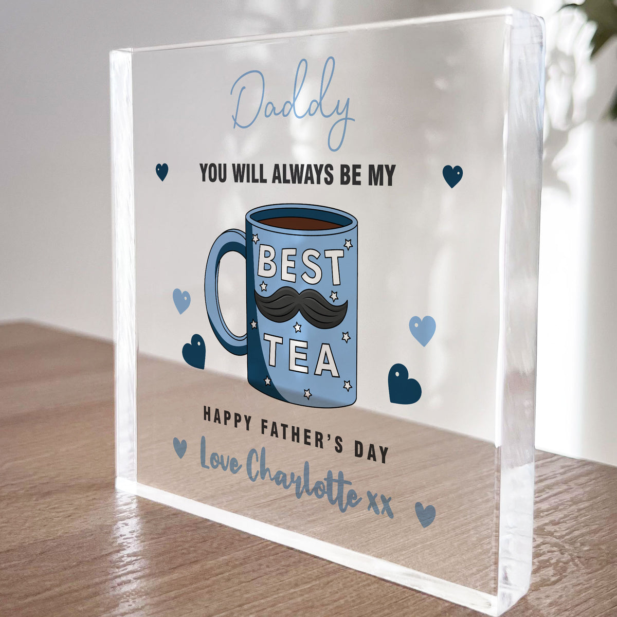 Daddy Gift For Fathers Day From Son Daughter Personalised Plaque