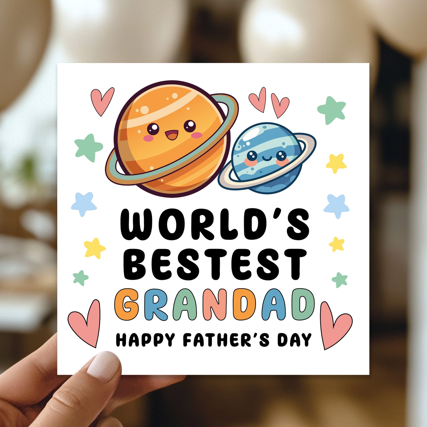 Fathers Day Card For Grandad Worlds Best Grandad Card