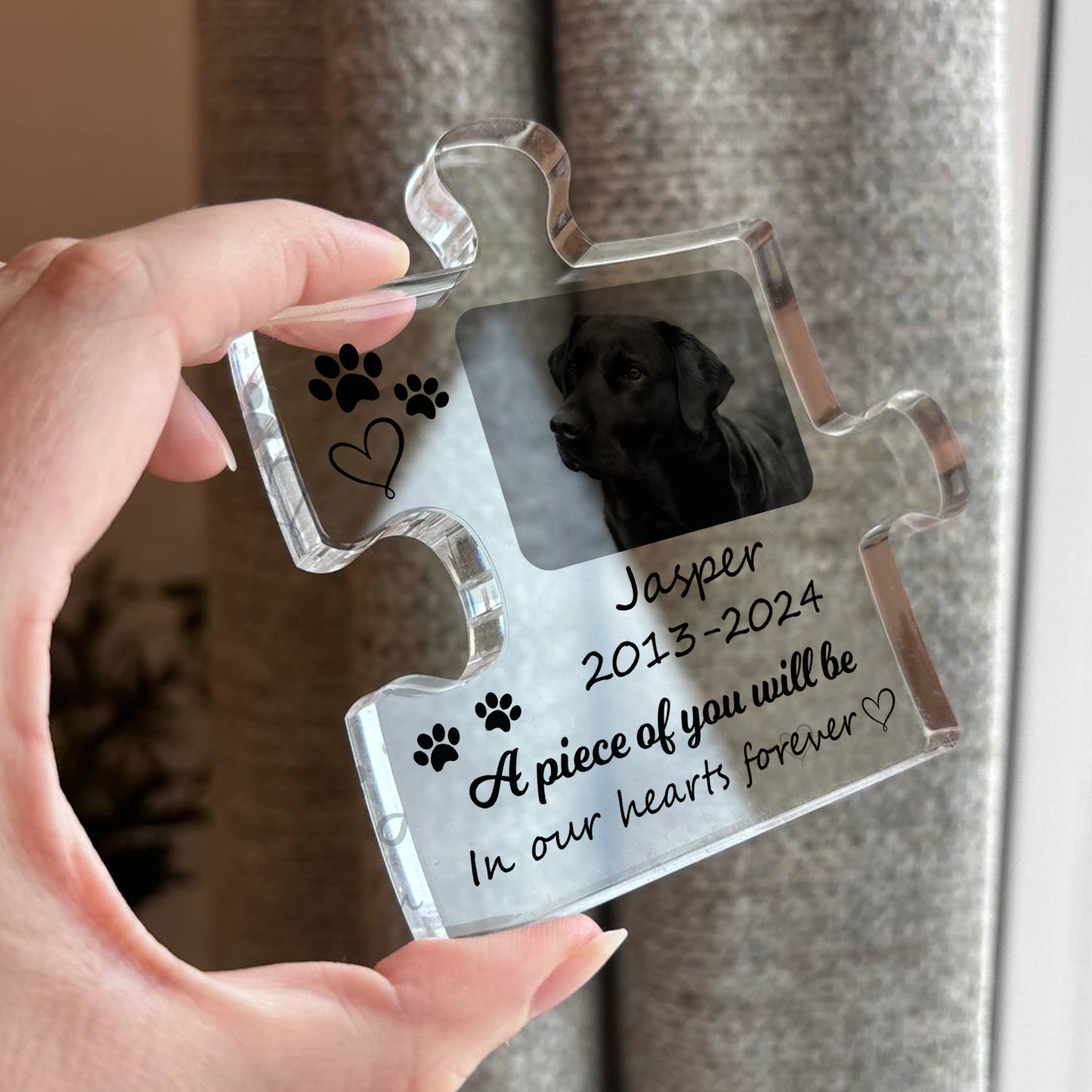Piece Of You In Our Hearts Memorial Gift For Pet Dog Cat