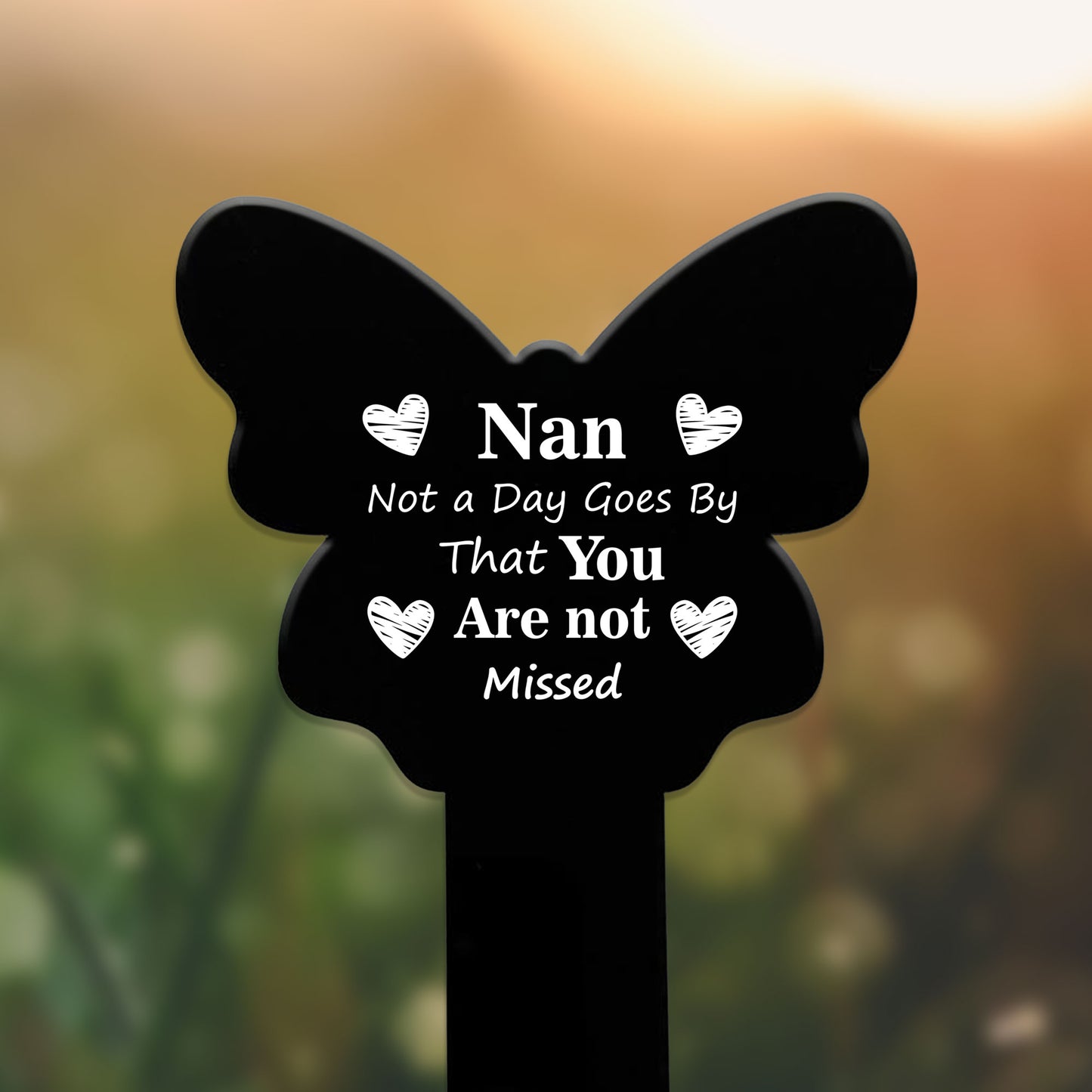 Nan Memorial Plaques For Graves Acrylic Grave Marker Garden Sign