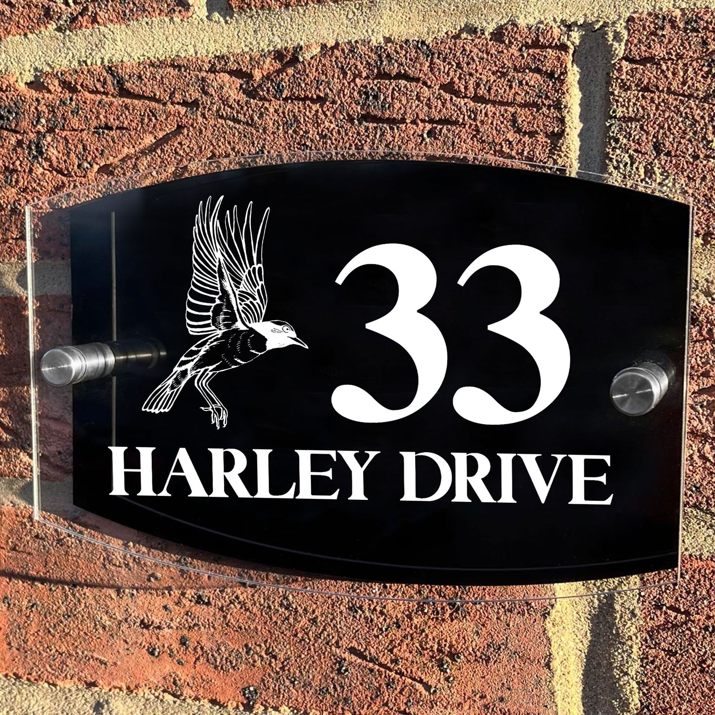 Personalised House Sign Door Number Plaque Custom Door Sign