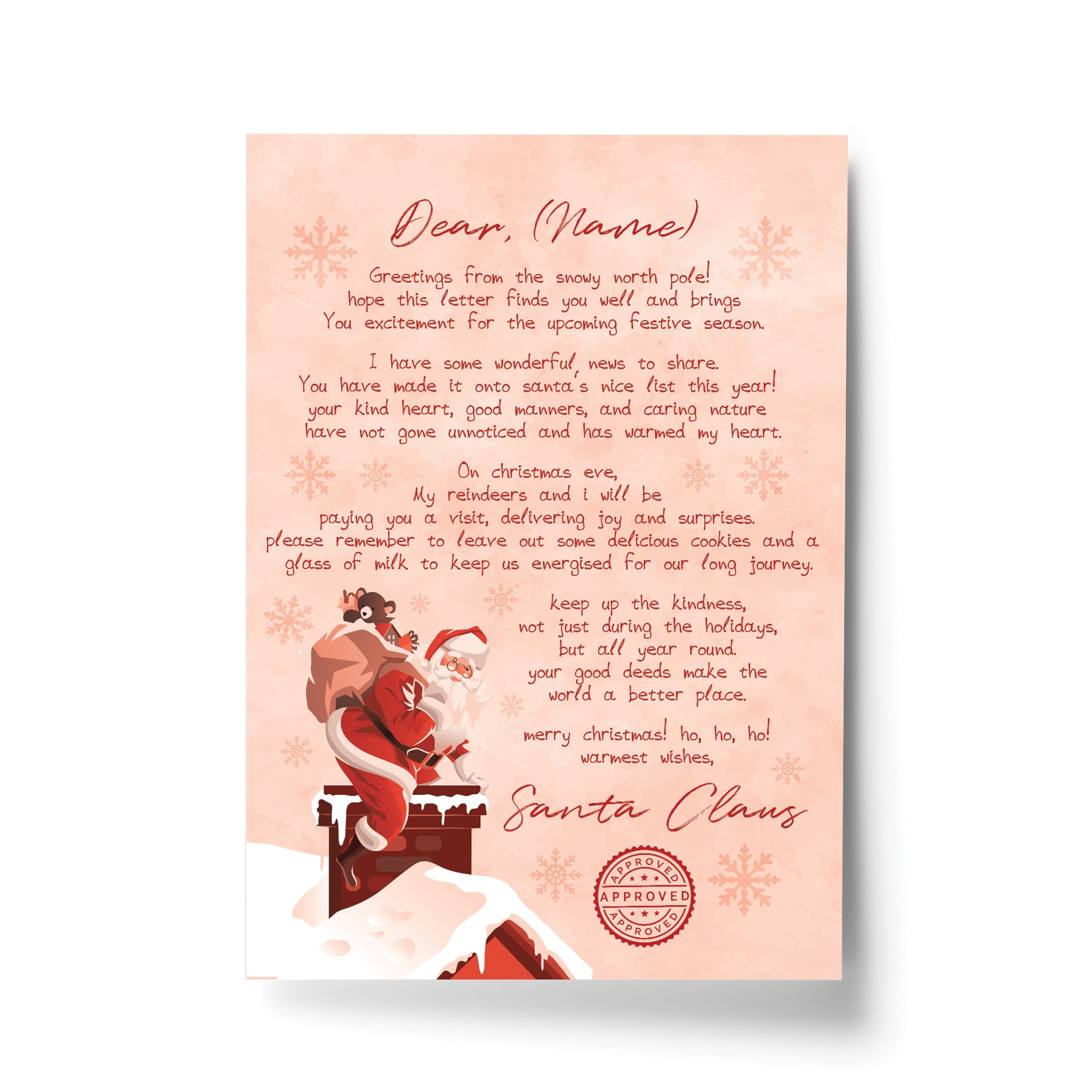 Personalised Official Letter from Santa Claus Christmas – Red Ocean Gifts