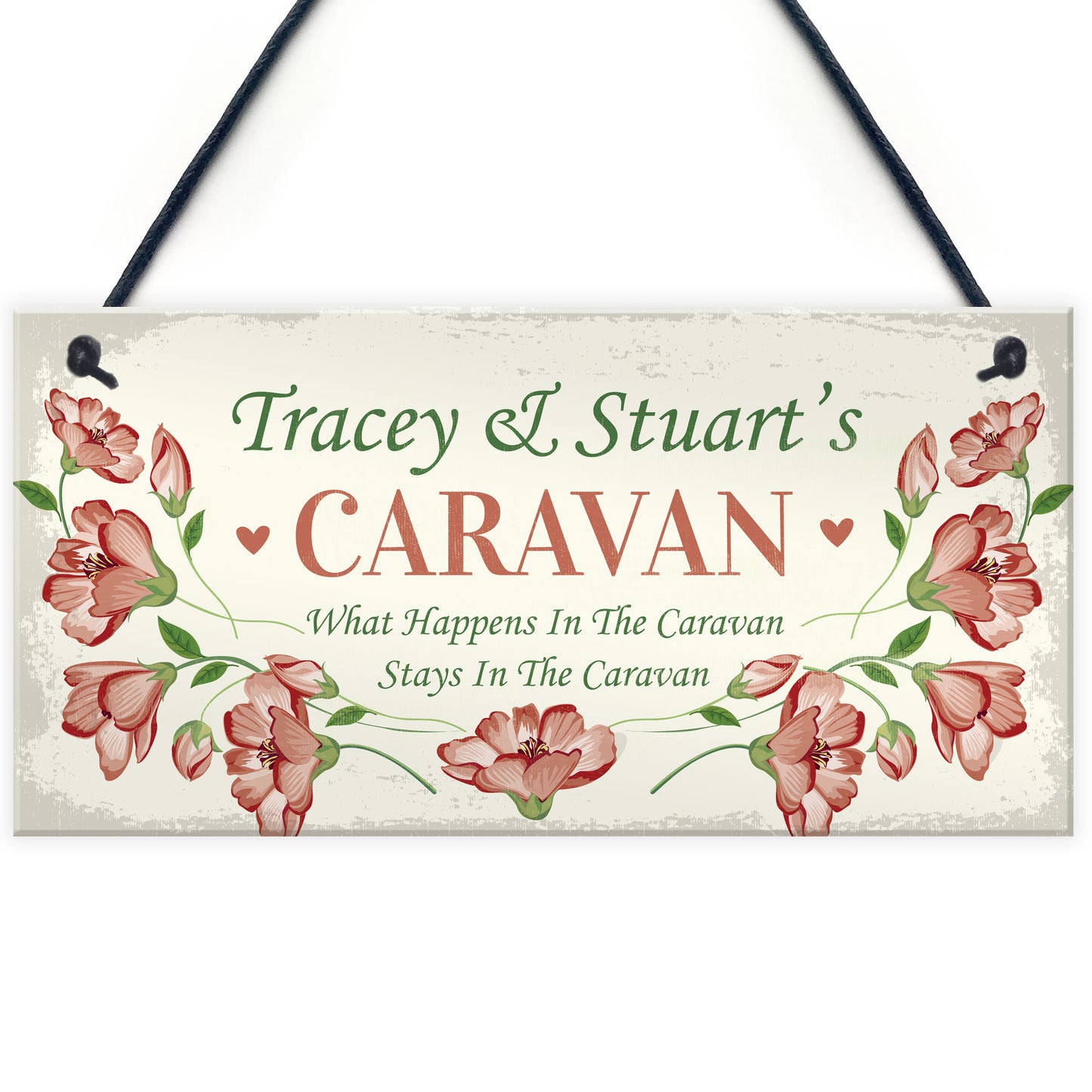 Caravan Sign Personalised Gift For Nan Grandad Caravan Decor