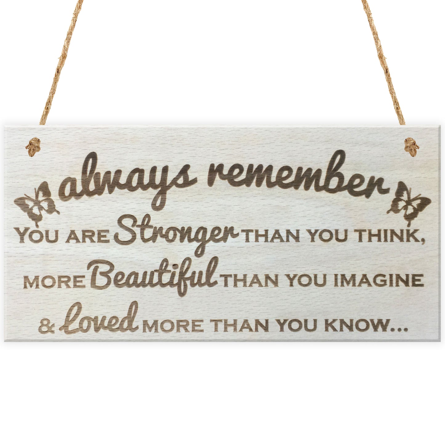 Always Remember Wooden Hanging Plaque Friendship Love Sign