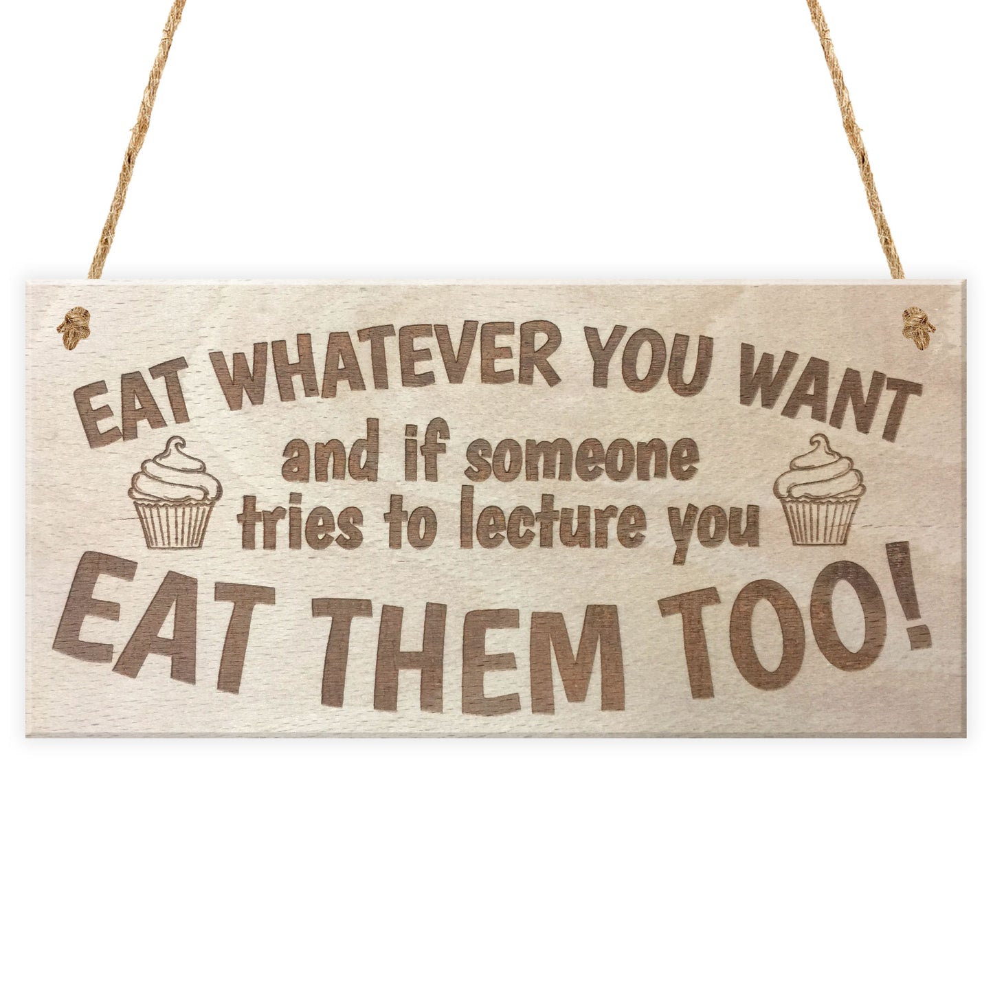 Funny Wooden Hanging Plaque for Home Kitchen Friends