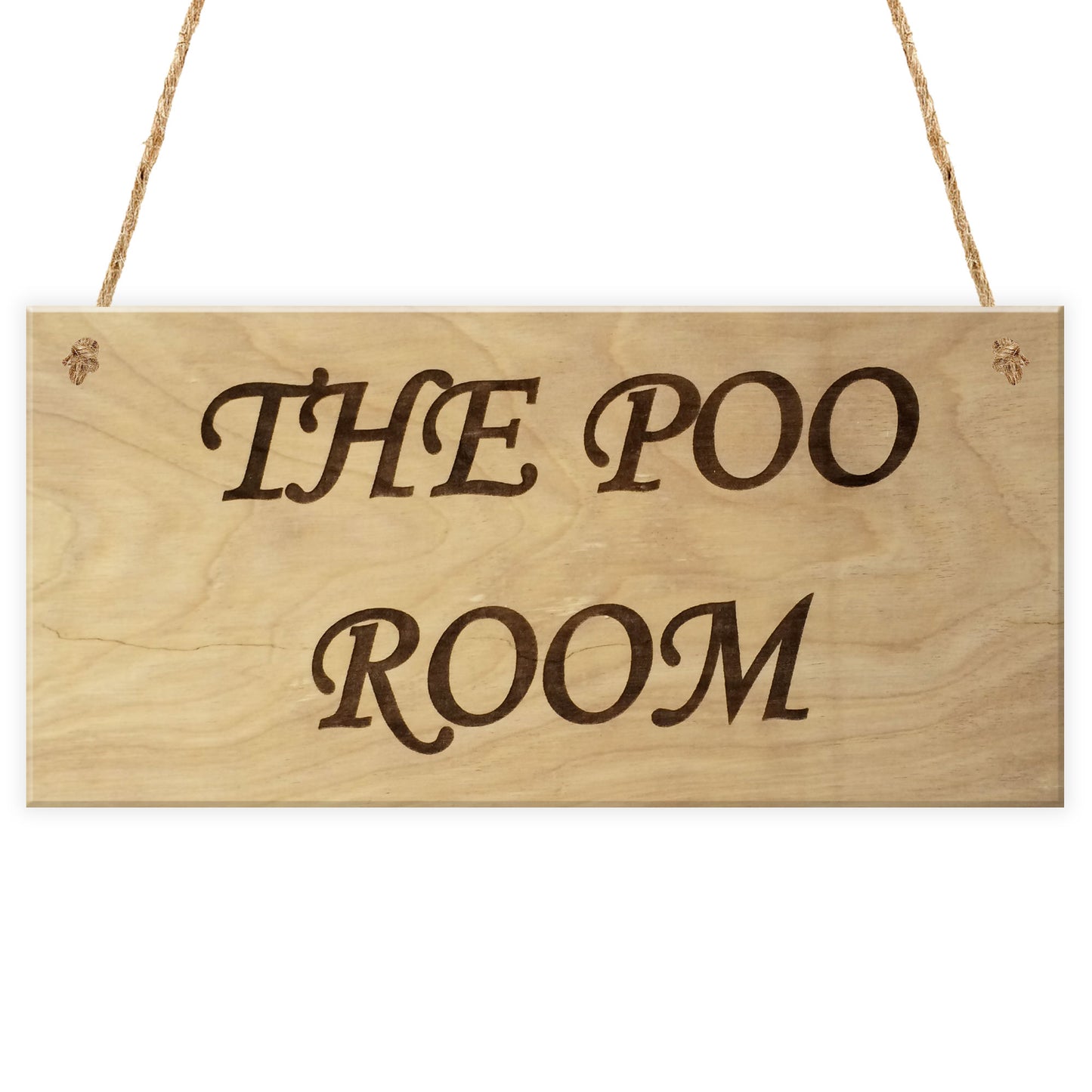 The Poo Room Bathroom Toilet Funny Novelty Gift Poop Plaque