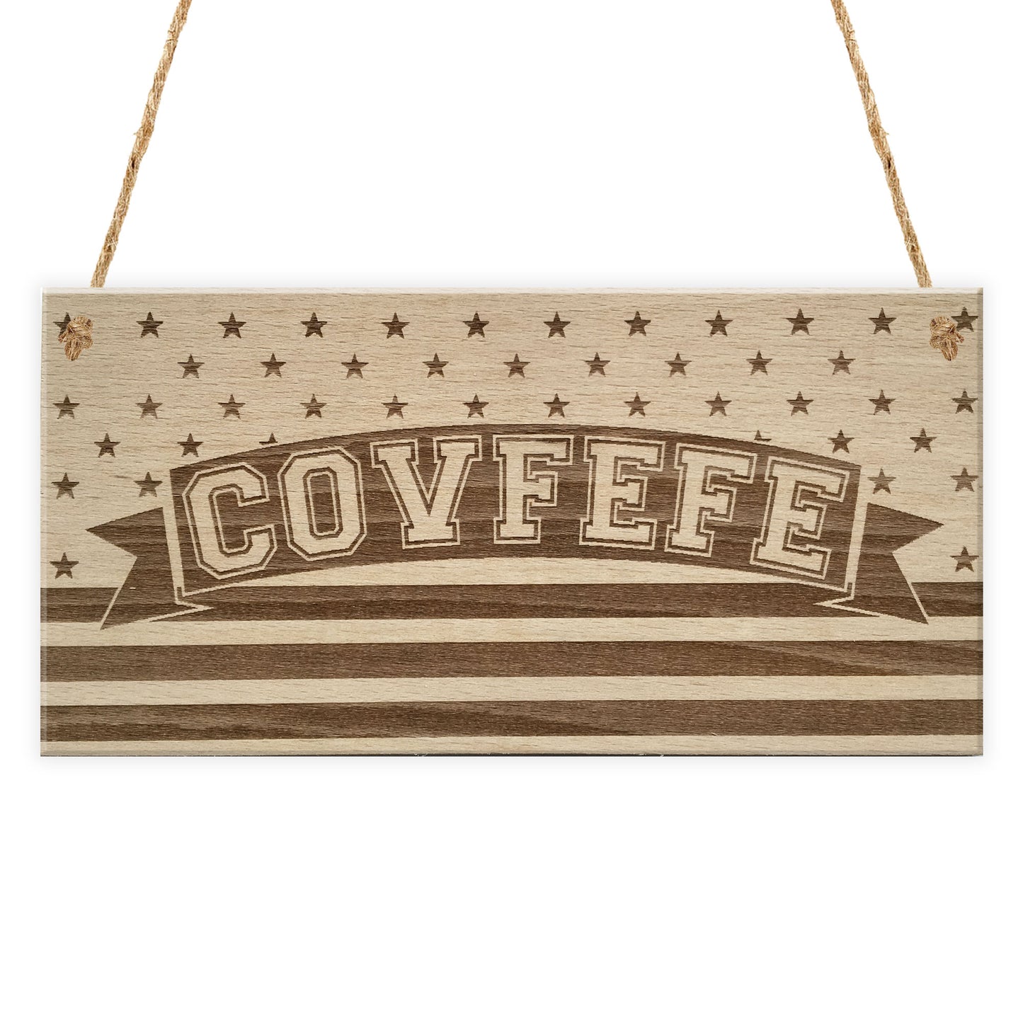 Covfefe Funny Gift Donald Trump President USA Hanging Plaque