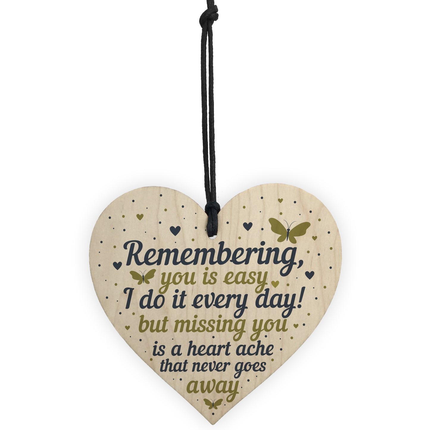 Memorial Plaque Gifts Mum Dad Nan Grandad In Memory Wood Heart