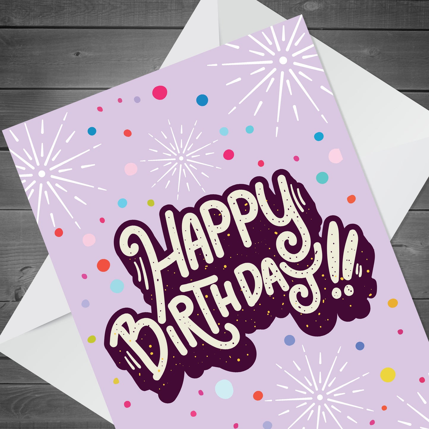 Happy Birthday Cute Polka Dot Birthday Card For Her