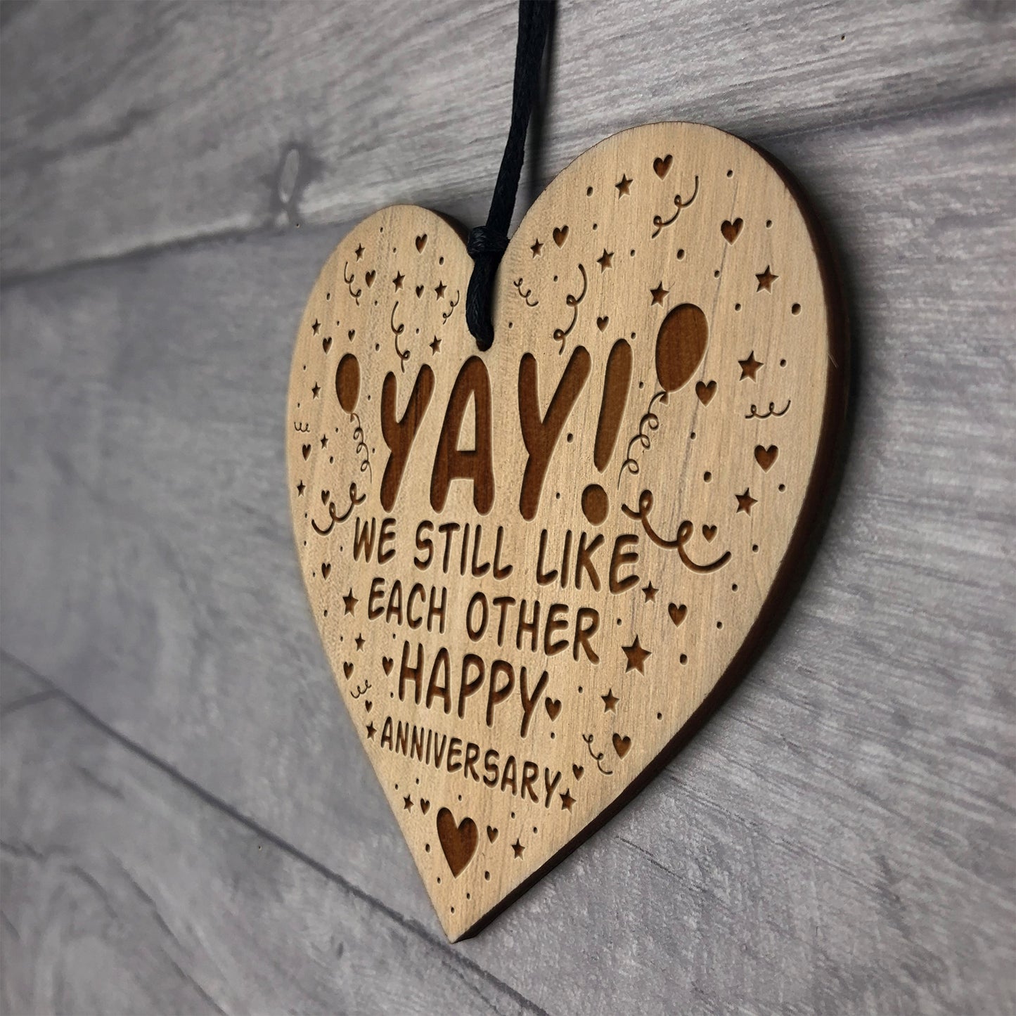 Funny Joke Anniversary Gift For Him Her Engraved Heart Husband